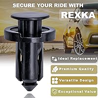 Vista 4 de Rexka 40 unids Splash Shield Under Cover Mud Guard Wheelhouse Liner Bumper Cover Push Type Retainer Clip para Nissan 01553-09241 240SX Maxima Subaru