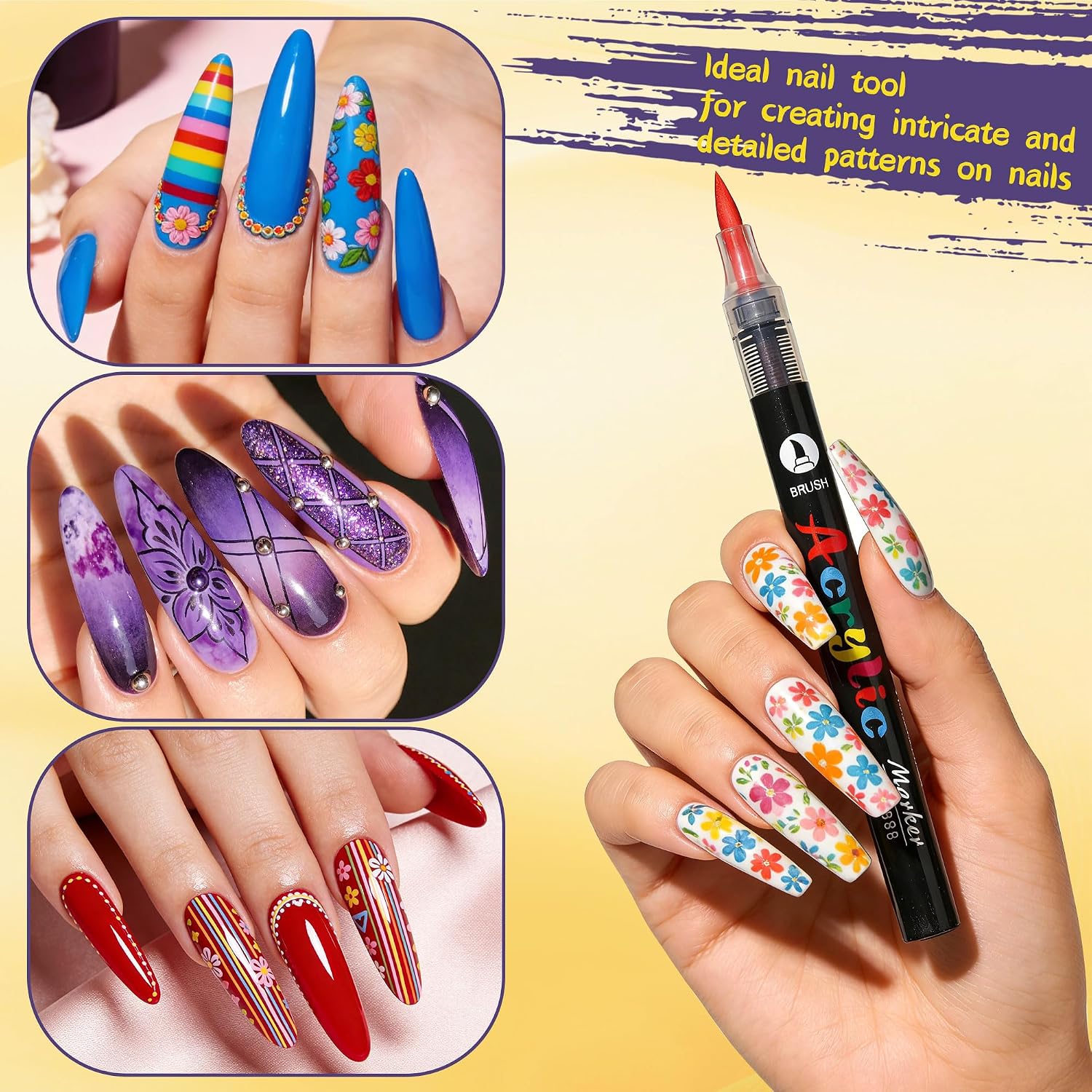 Artdone 12 Colors Nail Art Pens Set - Image 7
