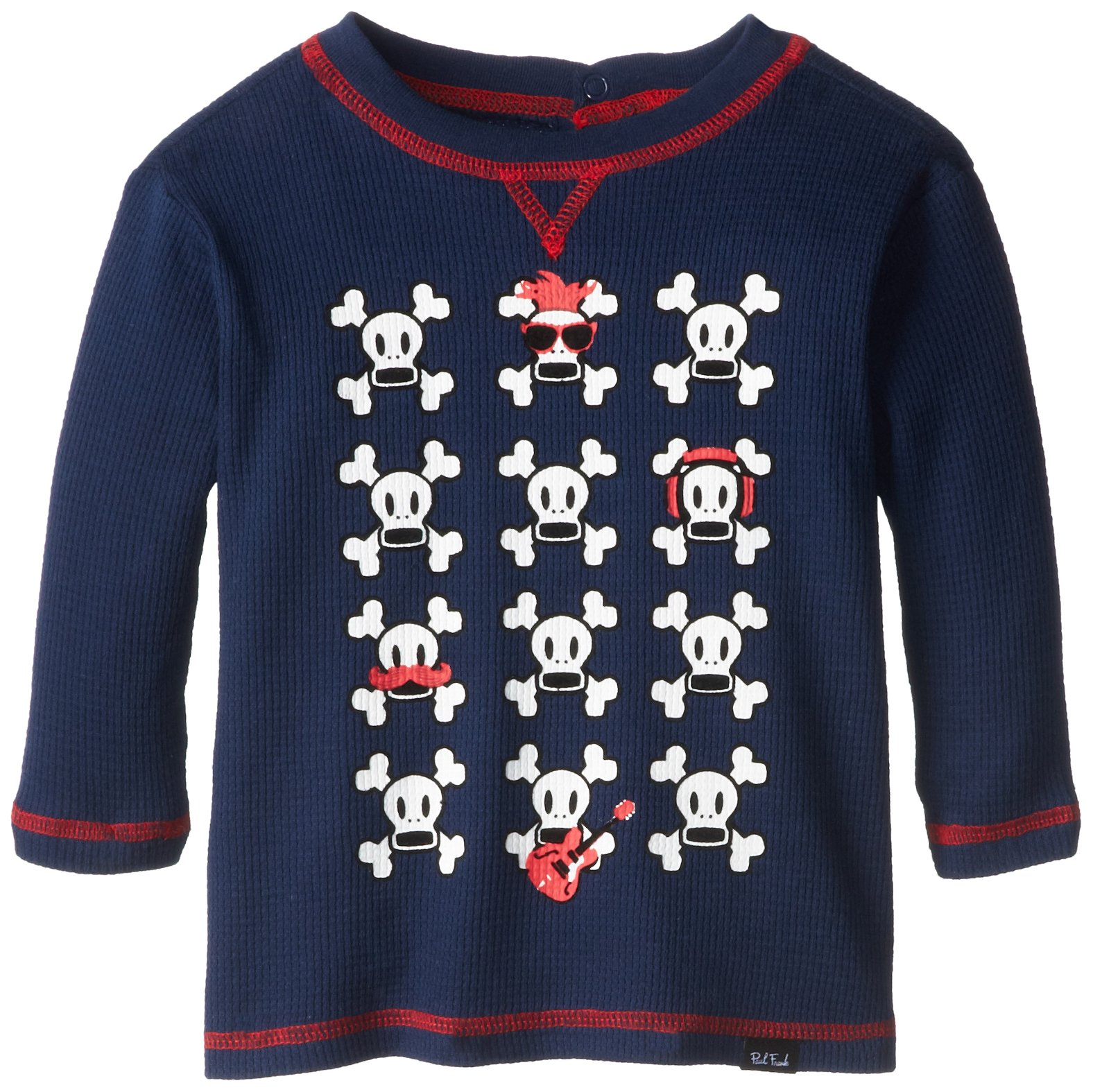 Paul Frank Baby Boys' Multi Skull and Crossbones Long Sleeve Thermal