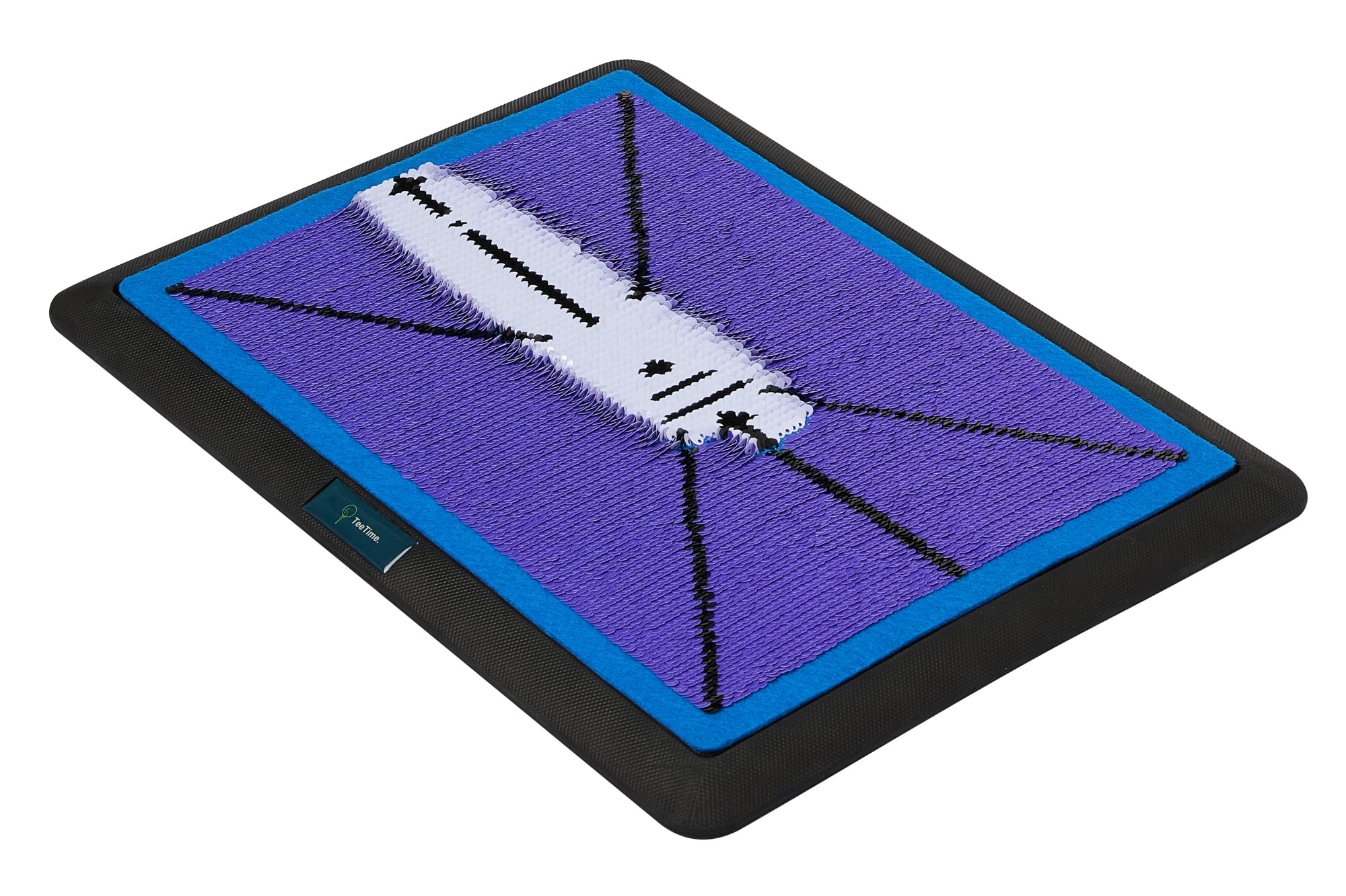 TeeTime Golf Practice Mat - Patent Pending - Instant Swing Path Feedback - Indoor-Outdoor with Carry Clip