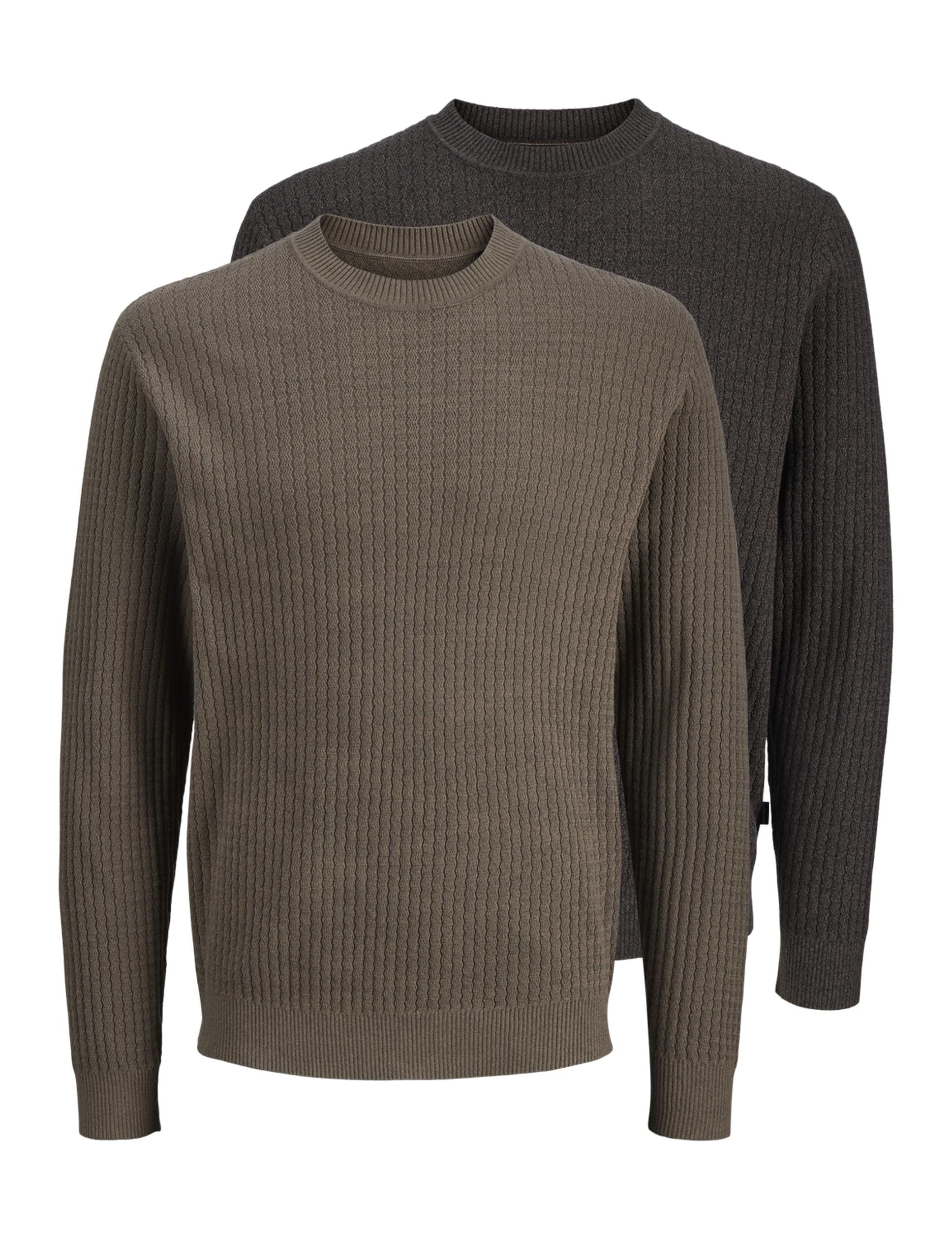 JACK & JONES Herren Jprblubarkley Knit Crew Neck Mp Jprblubarkley Knit Crew Neck Mp (2er Pack)