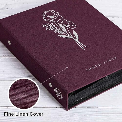 Vista 75 de Lanpn Álbum de fotos de 4 x 6 pulgadas, 600 bolsillos, cubierta de lino, álbumes de imágenes grandes con capacidad para 600 fotos horizontales