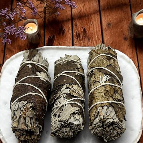 Miniatura 3 de Pachamama Essentials Yerba Santa - Paquete de 3 paquetes de incienso para limpieza de casa, meditación, yoga, limpieza de energía negativa y manchas