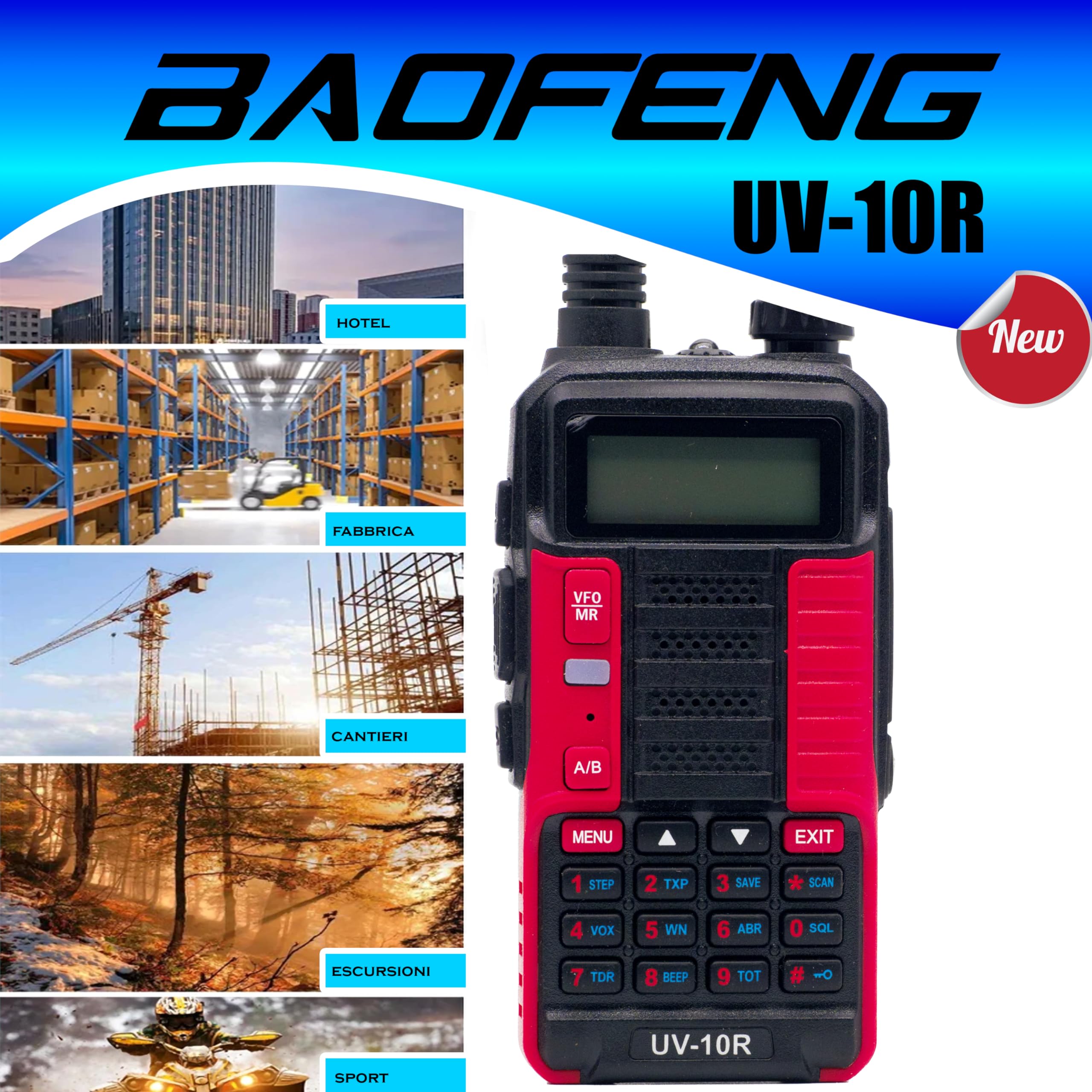 BAOFENG UV-10R 10W Dual-Band VHF UHF - Foto 4