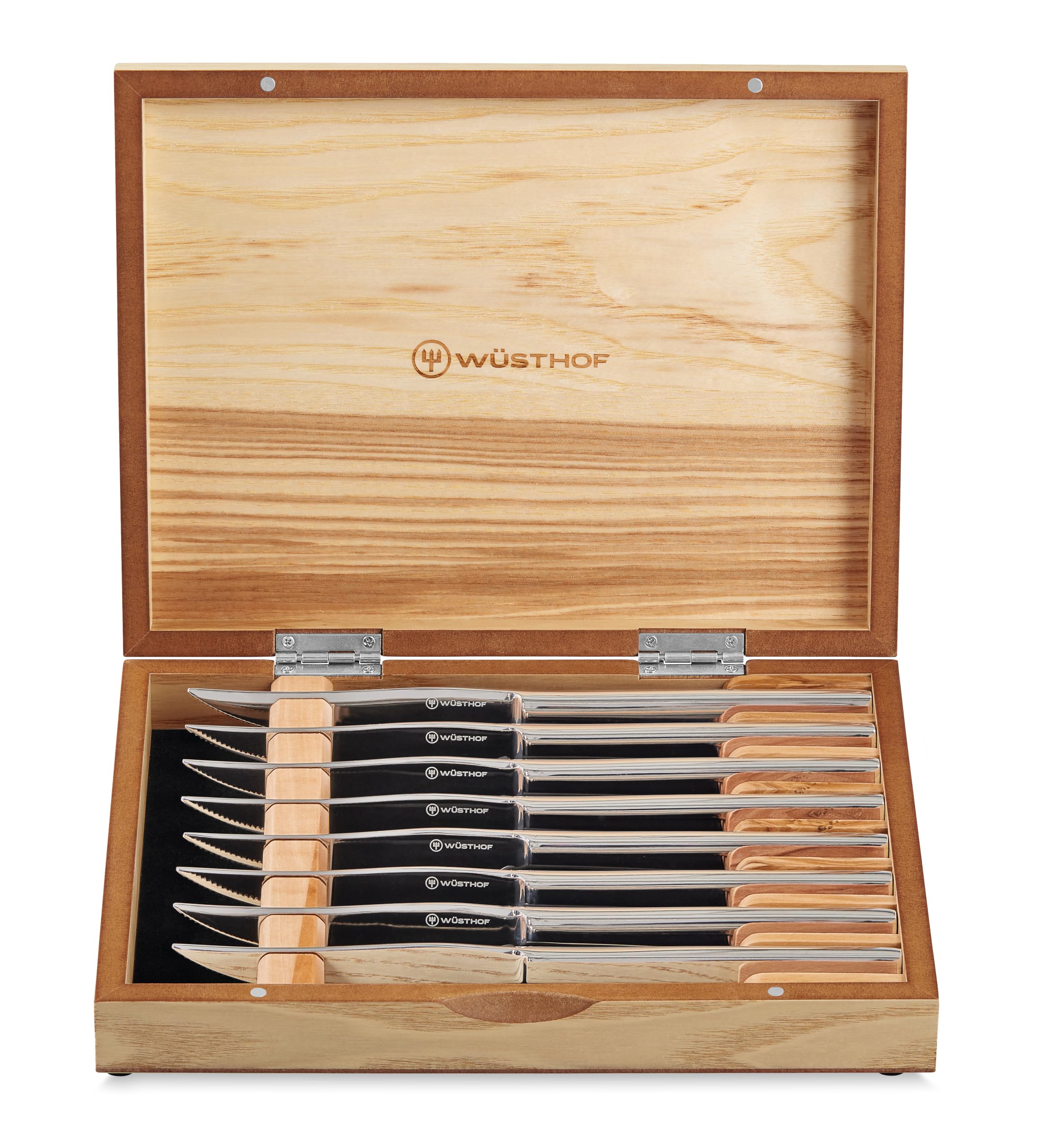 Wüsthof Set di 8 coltelli da bistecca Mignon in acciaio inox