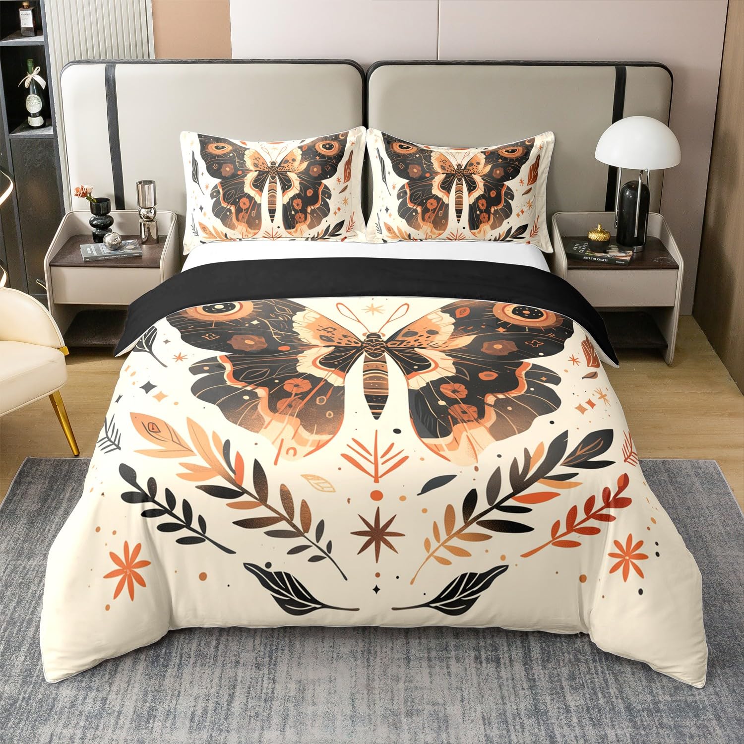 ManfeiHighland Cattle Bedding Set Cute Farm Animal Cows Duvet Cover Country Rustic Style Comforter Cover Soft Bedspread Cover Bedroom Quilt Cover 3Pcs Full 100% Cotton,No Comforter