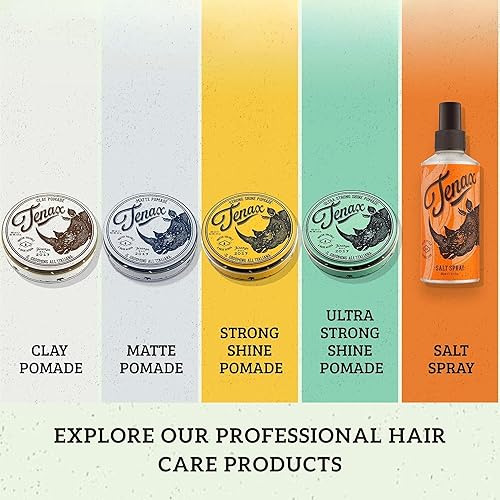 Miniatura 7 de Tenax Pomada mate soluble en agua, sujeción media con acabado mate, 4.2 onzas