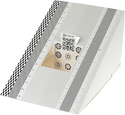 Herramienta de calibración de foco de lente, regla de alineación, tarjeta plegable (paquete de 2)