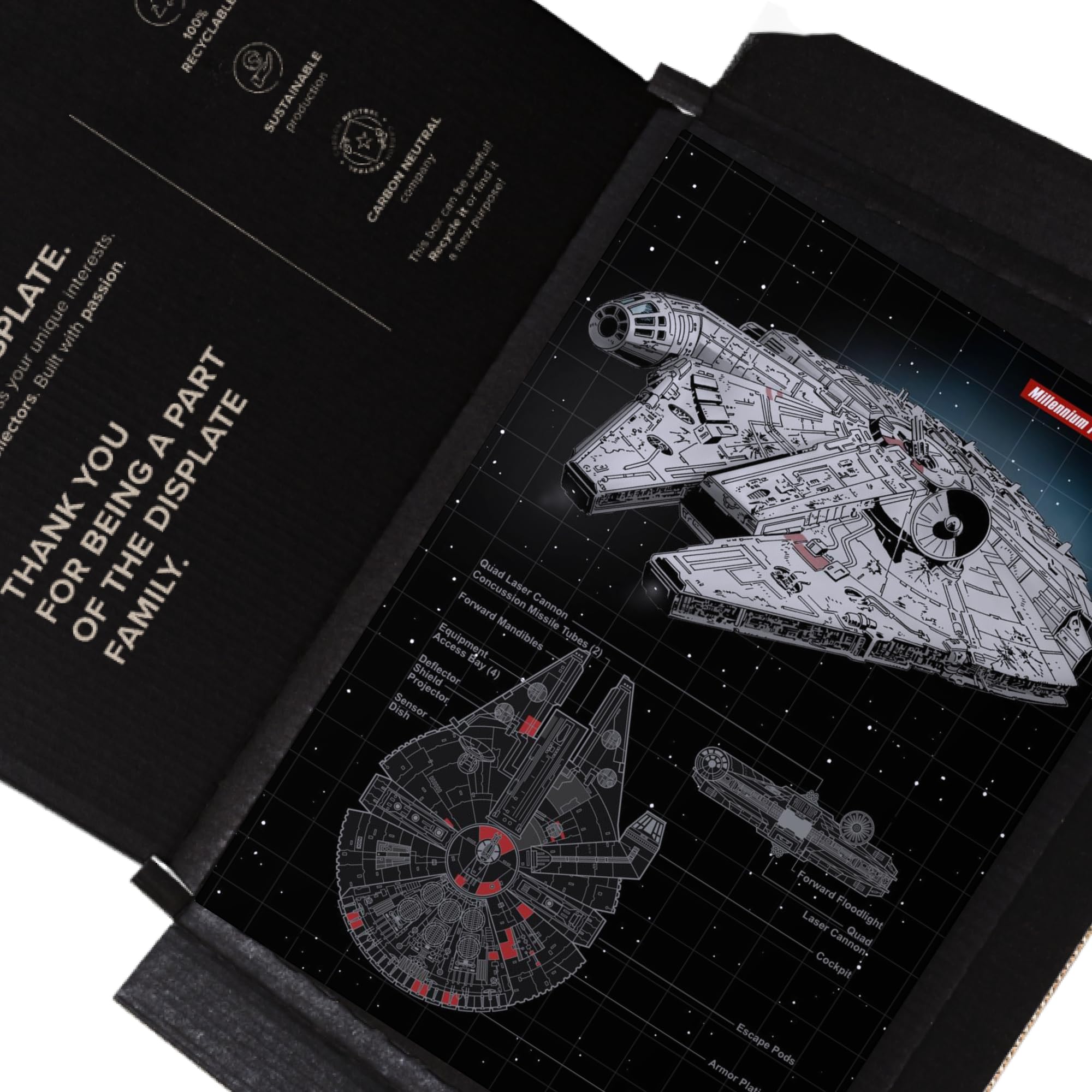 Amazon.com: Displate Metal Poster Star Wars - Vehicle Schematics