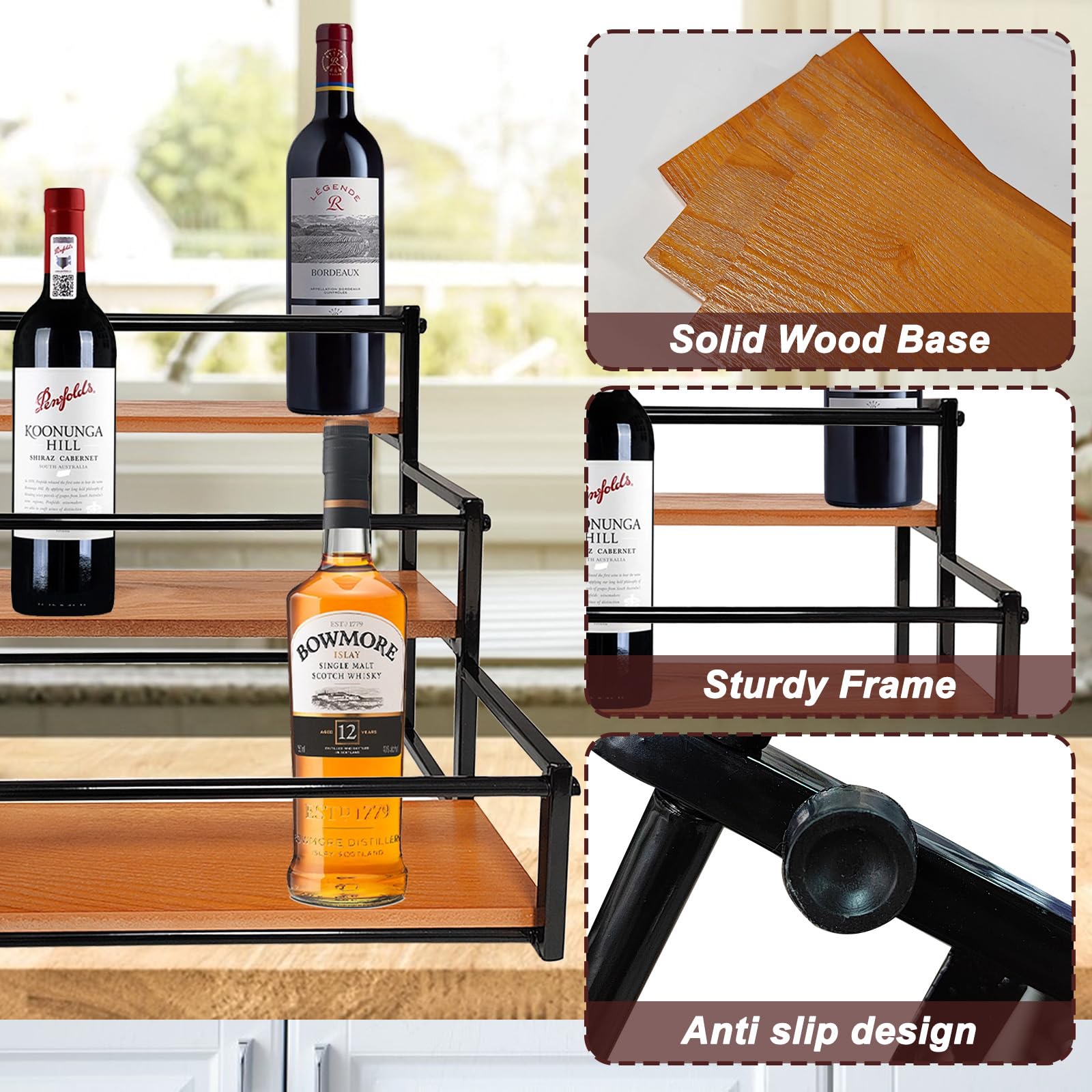 Syrup Rack Holder Jual Coffee Syrup Rack Organizer 3 Tier Syrup Bottle ...