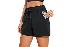 Womens 4-Way Stretch Athletic Shorts 4 Inches