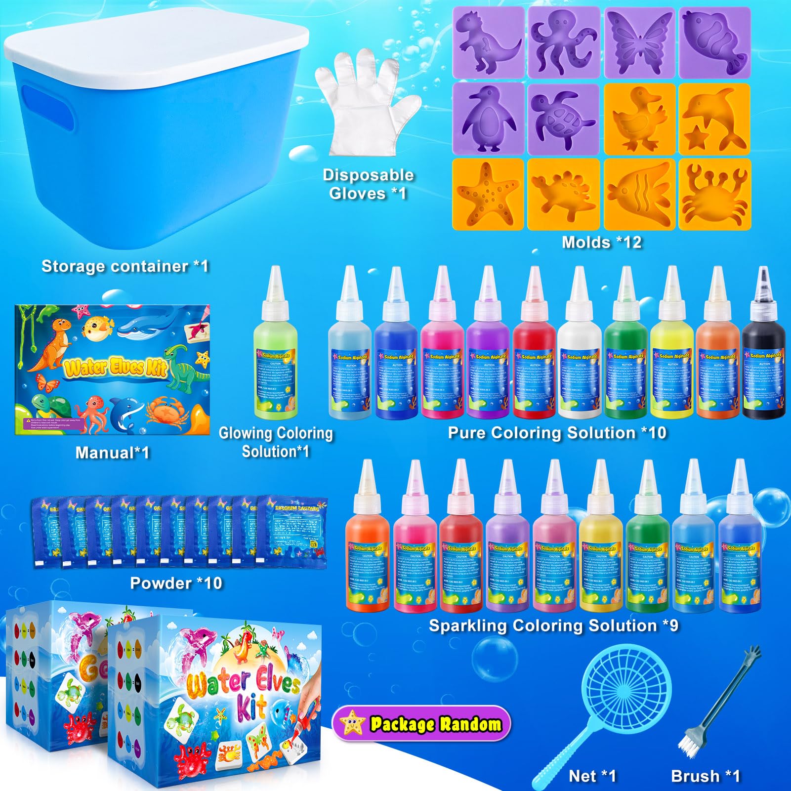 Magic Water Elf, 20 Colori Magico Acqua Fairy per Bambini, Attivita Creative Bambino, DIY Giocattolo Fatto a Mano per Ragazzi e Ragazze
