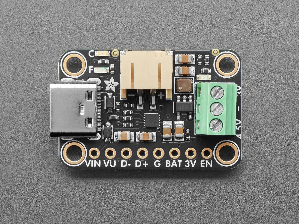 Adafruit bq25185 USB/DC/Solar Ladeschaltung mit 3.3V Wandler, 6092