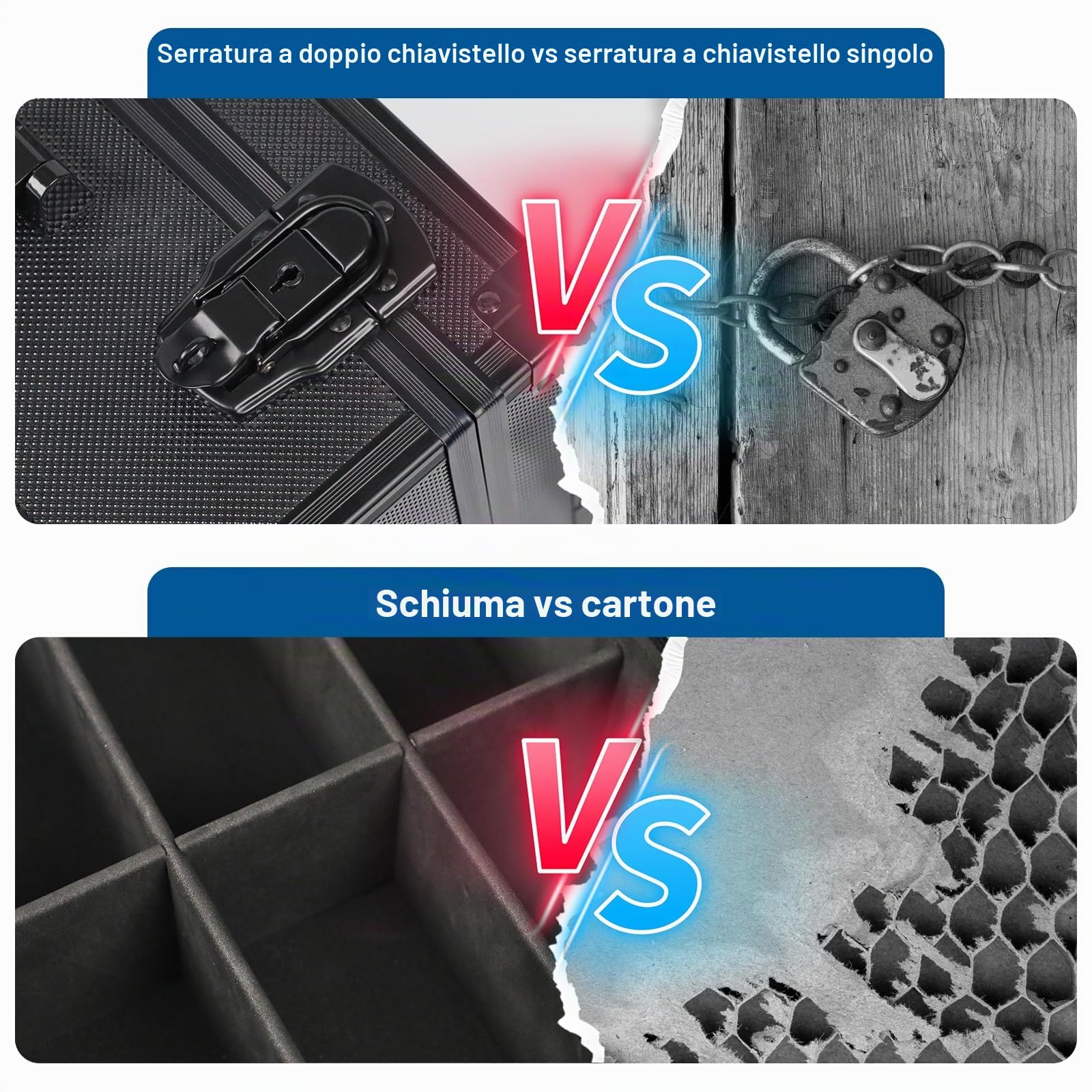 iDiskk Scatola Porta Top Loader con Serratura, Trading Card Holder Box, Protezione Resistente per Sport, Carte Collezionabili, Organizer Imbottito con Chiavi per Oltre 600 Carte, Nero
