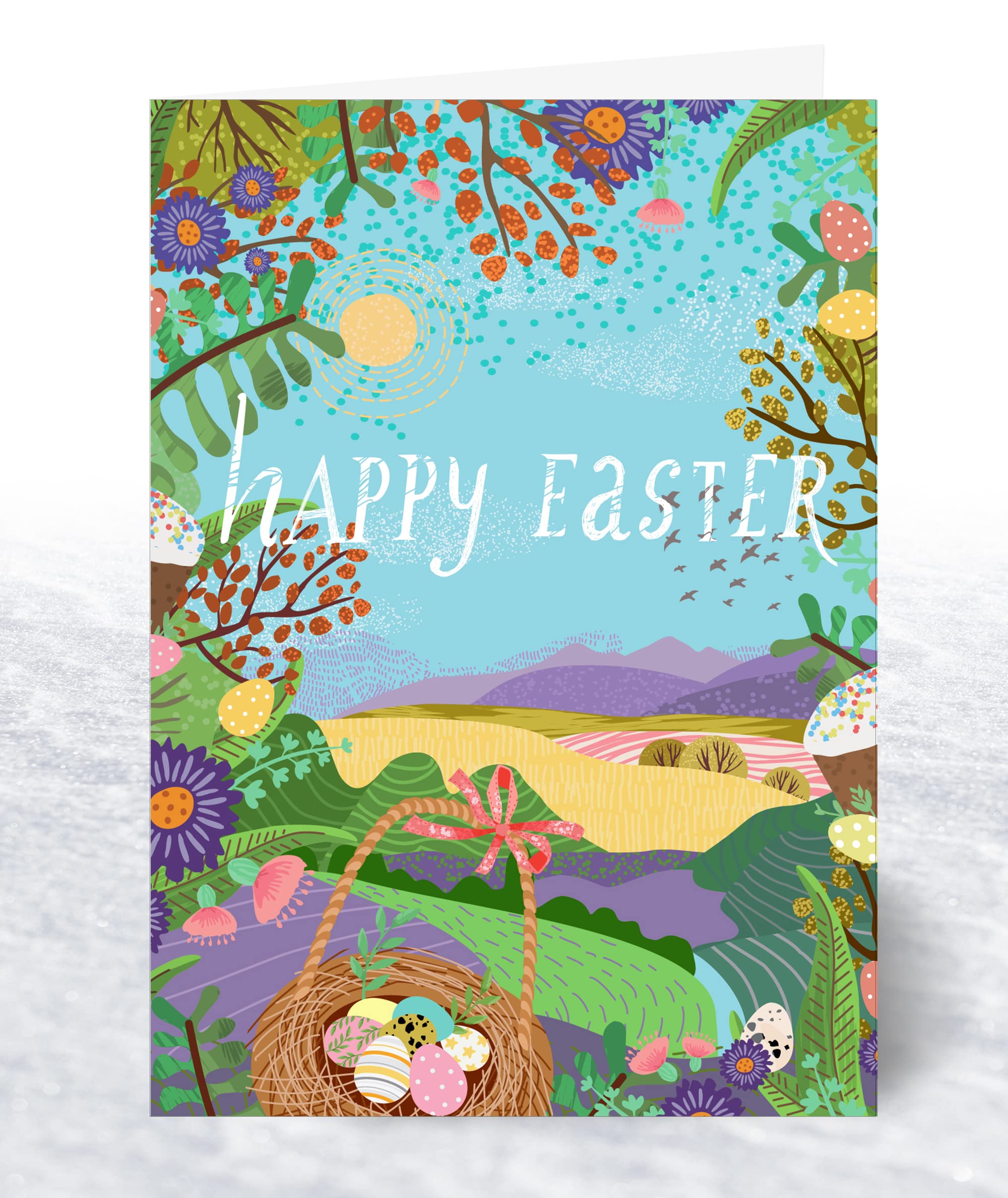 Olivia Samuel 12 x Easter Greeting Cards with Envelopes from Colourful Easter Designs and Blank Inside for your own special greeting - Image 2