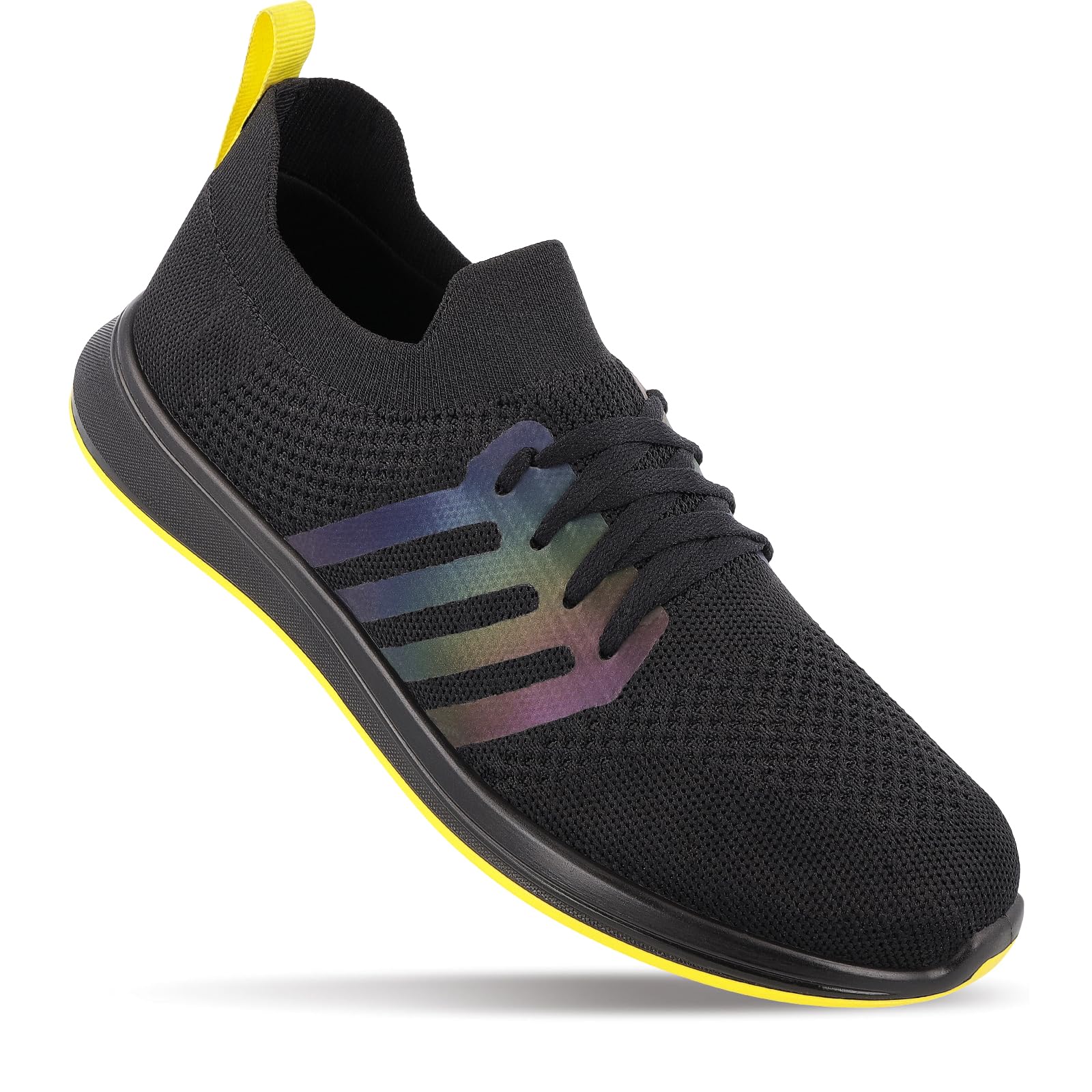 WALKAROO XS9771 Mens Comfortable Walking Shoes for Casual Wear and Regular use - Black Yellow (B0CN97K873) Amazon Price History, Amazon Price Tracker