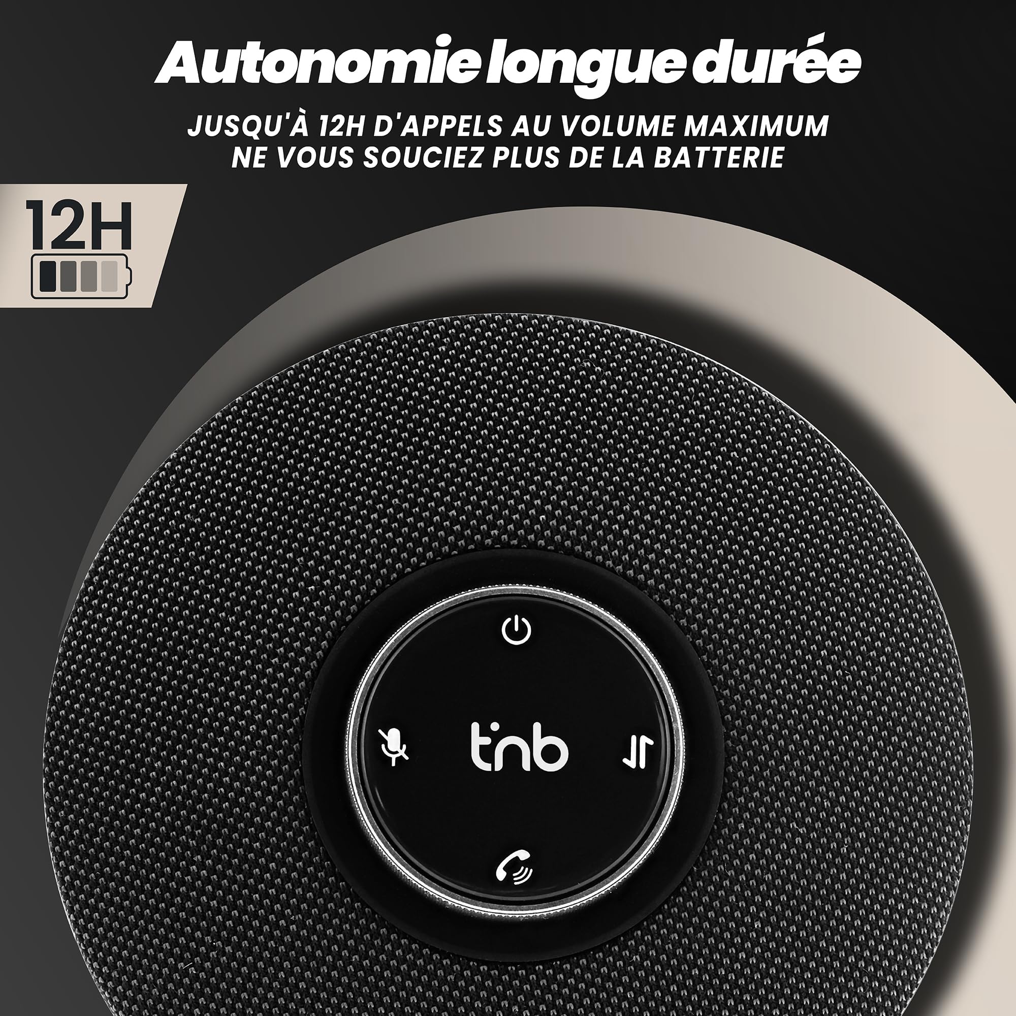 T'nB - Enceinte de Conférence Bluetooth, USB-A/USB-C Professionnelle