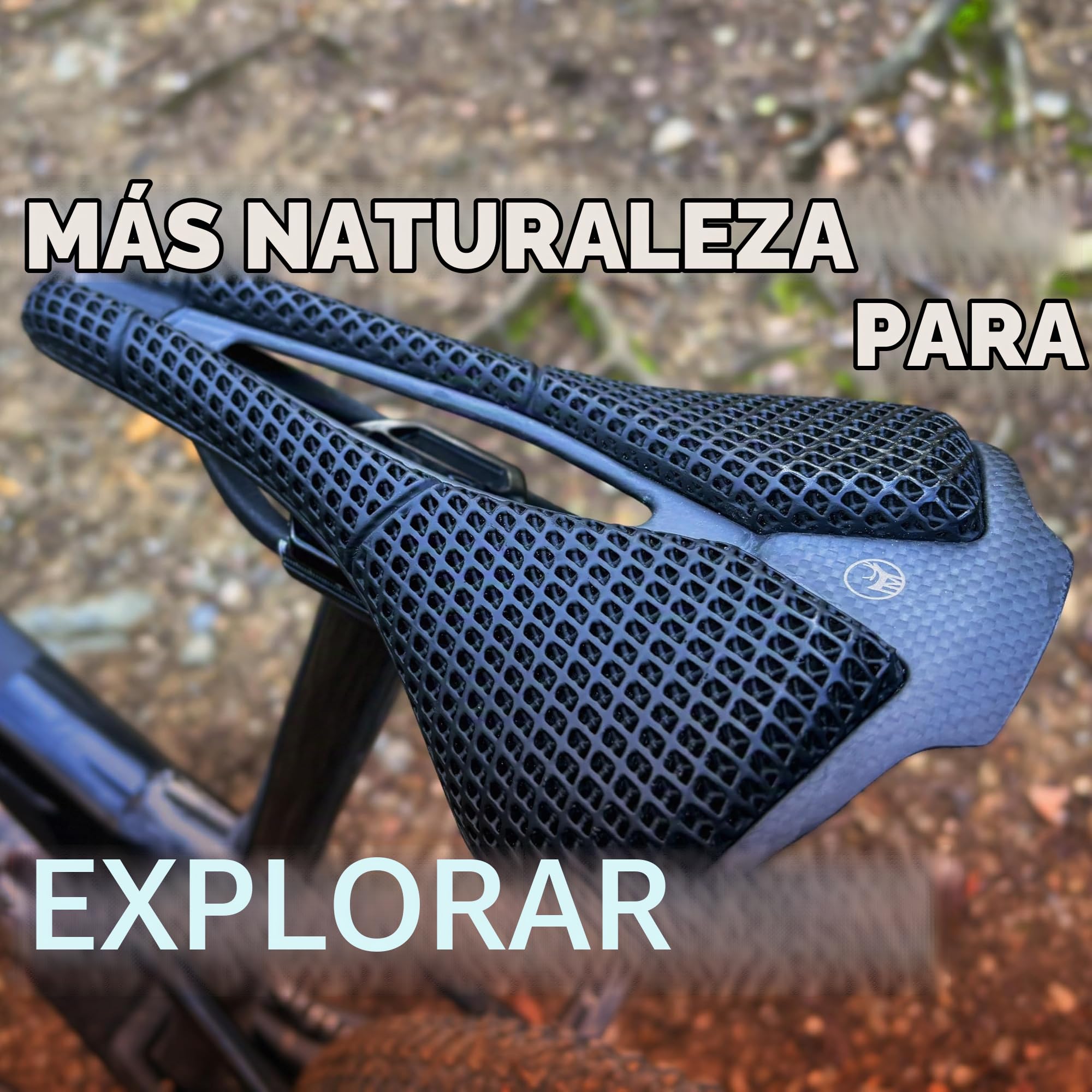 IMPALAPRO Sillín de Carbono Impreso en 3D Ultraligero 195g Firmeza Media | Sillín 3D Carbono T800 Compacto 250x140mm - Sillín bicicleta 3D con Hueco Ergonómico Transpirable — Raíles Ovalados 7x9mm