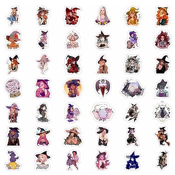 Amazon.com: BulbaCraft Witch Stickers, Witchy Stickers