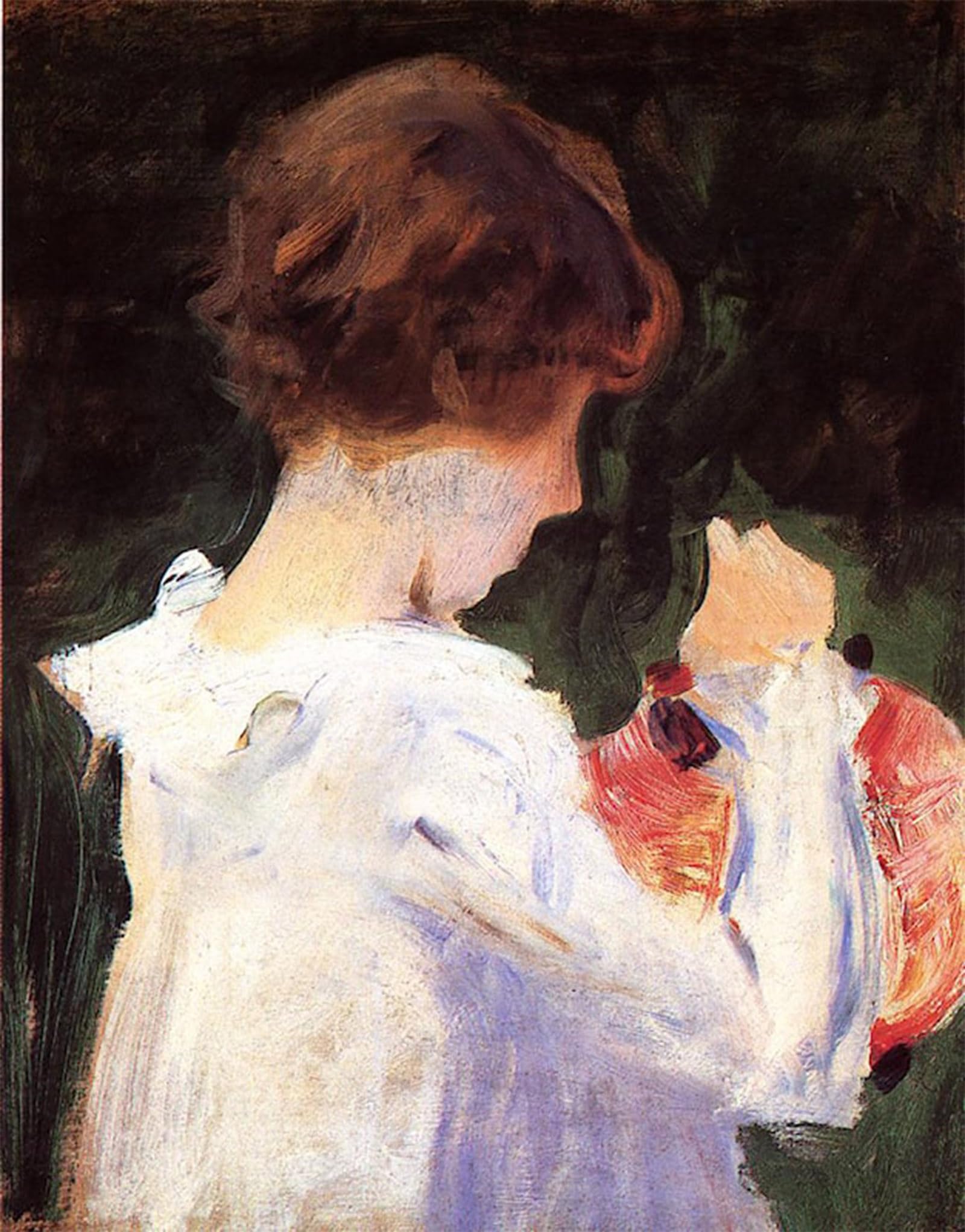 SERENDIPITP Vintage Wall Art Canvas Nordic Poster Canvas Print Picture Study of Polly Barnard for 'carnation by John Singer Sargent Wall Art Poster for Home Decor 60x90cm