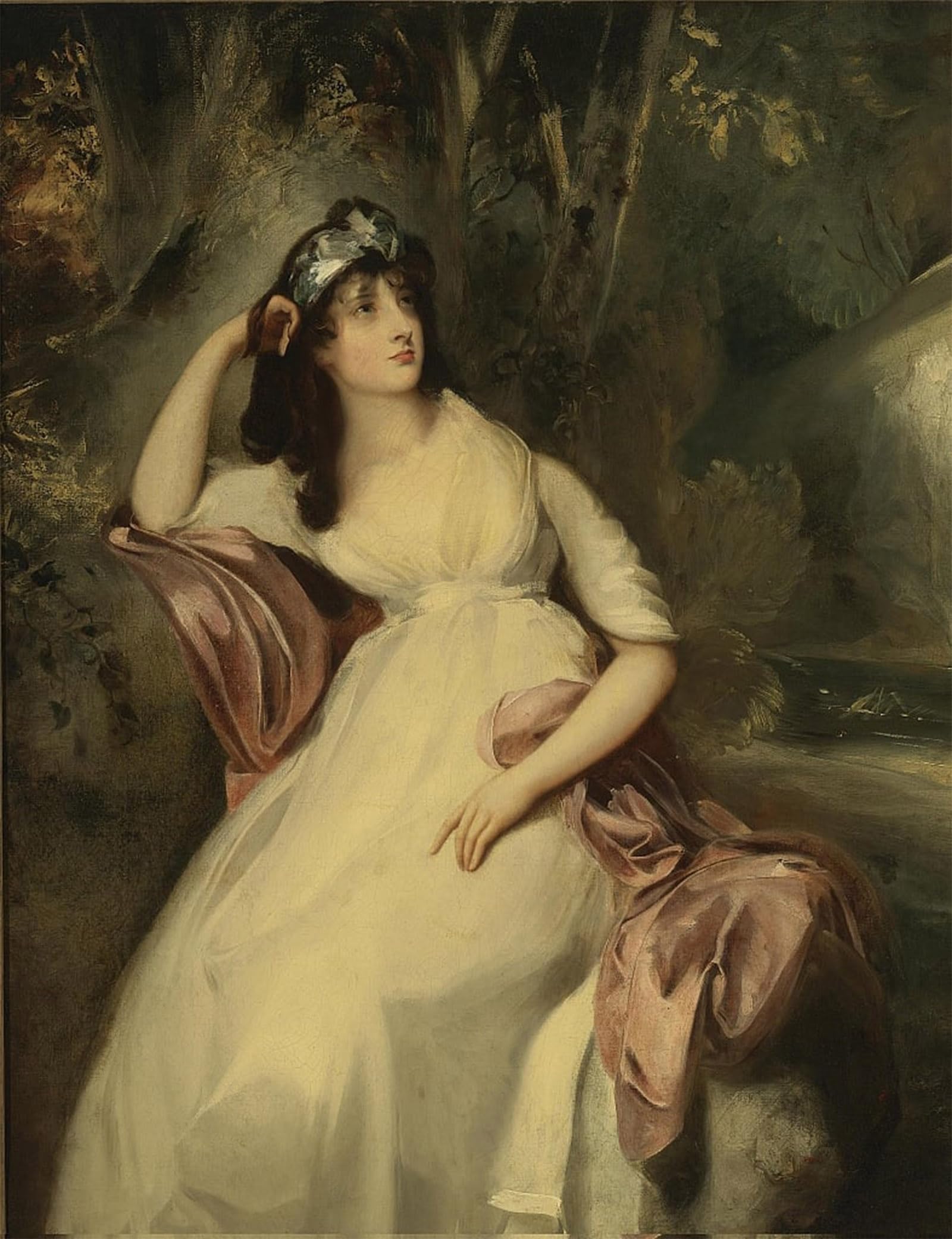 POSTERIIk Famous Animal Posters Vintage Picture Portrait of Sally Siddons by Lawrence Modern Wall Decor for Home Decor 60x90cm
