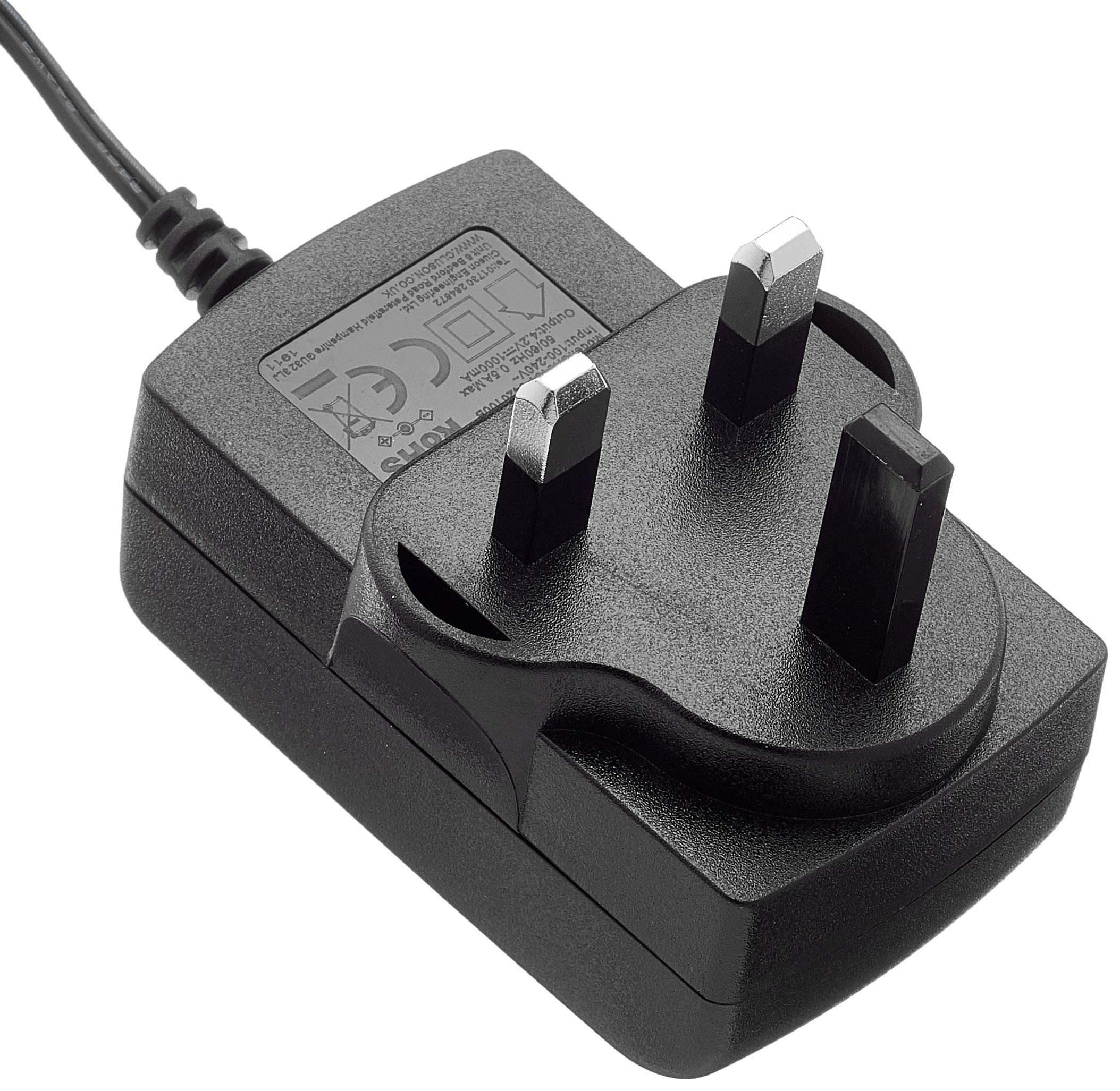 Clulite Unisex's 4.2v Mains Charger (PLR-500), Black, One Size