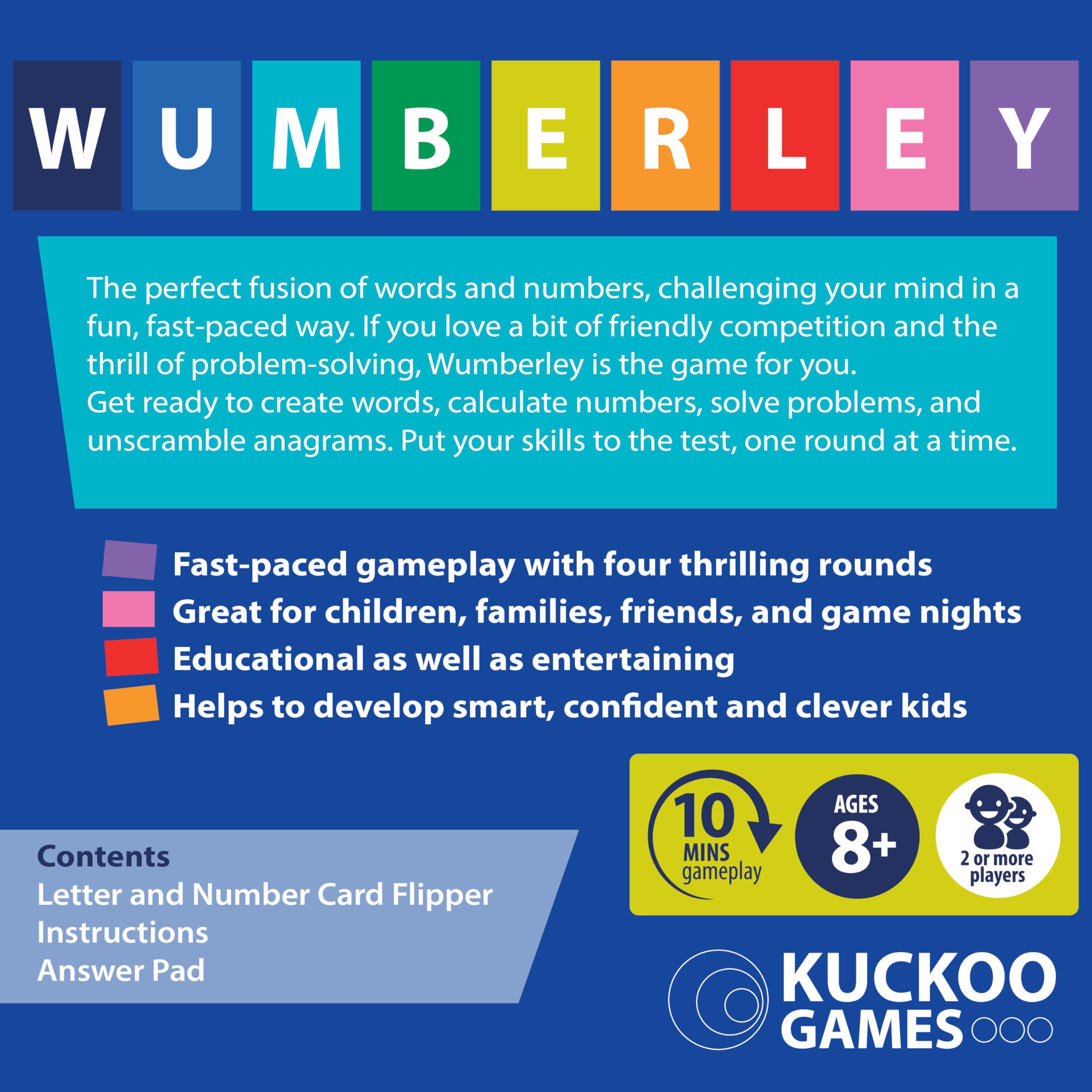 Kuckoo Games: Wumberley, Vibrant and Neutral Colors, 36 cm x 7 cm - Image 4