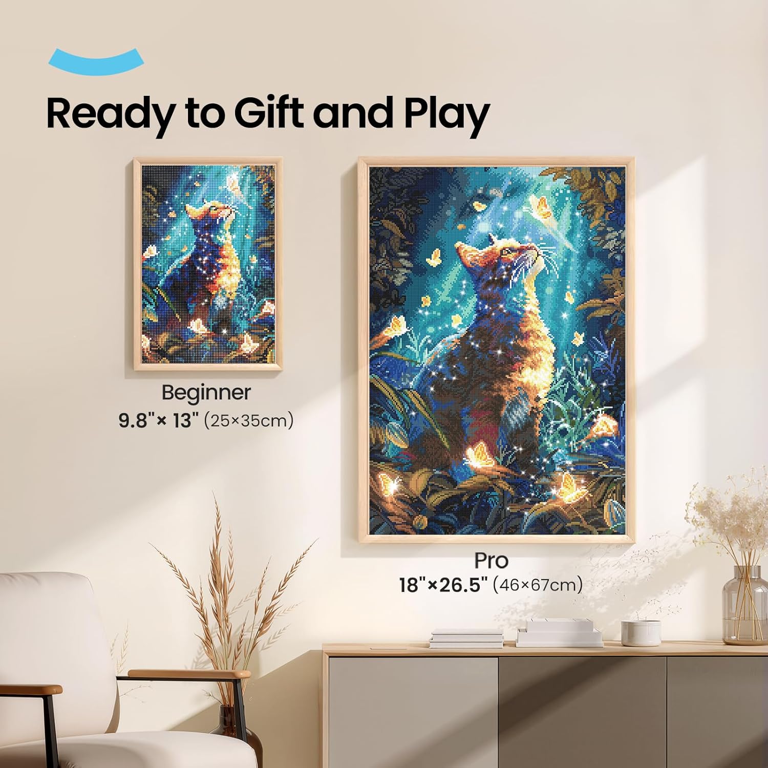 ARTDOT 12 Pack 5D DIY Diamond Art Kits for Adults, Licensed Diamond Painting Kits with Accessories and Tools for Home Wall Decor (12 by 16 Inch)