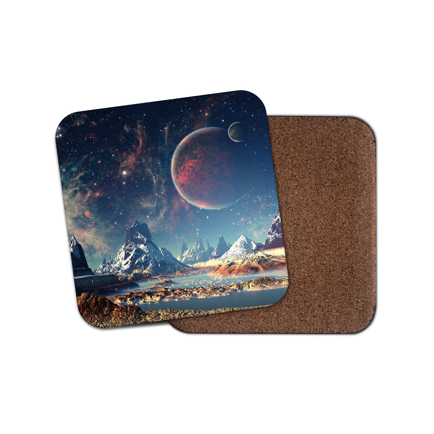1 x Amazing Alien Planet Coaster - Space Sci-Fi Fun Dad Brother Son #8078