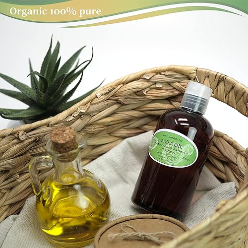 Miniatura 2 de Dr Adorable - Aceite orgánico AMLA sin refinar - 100% puro prensado en frío extra virgen para un cabello sano y cuero cabelludo hidratado - 8 oz