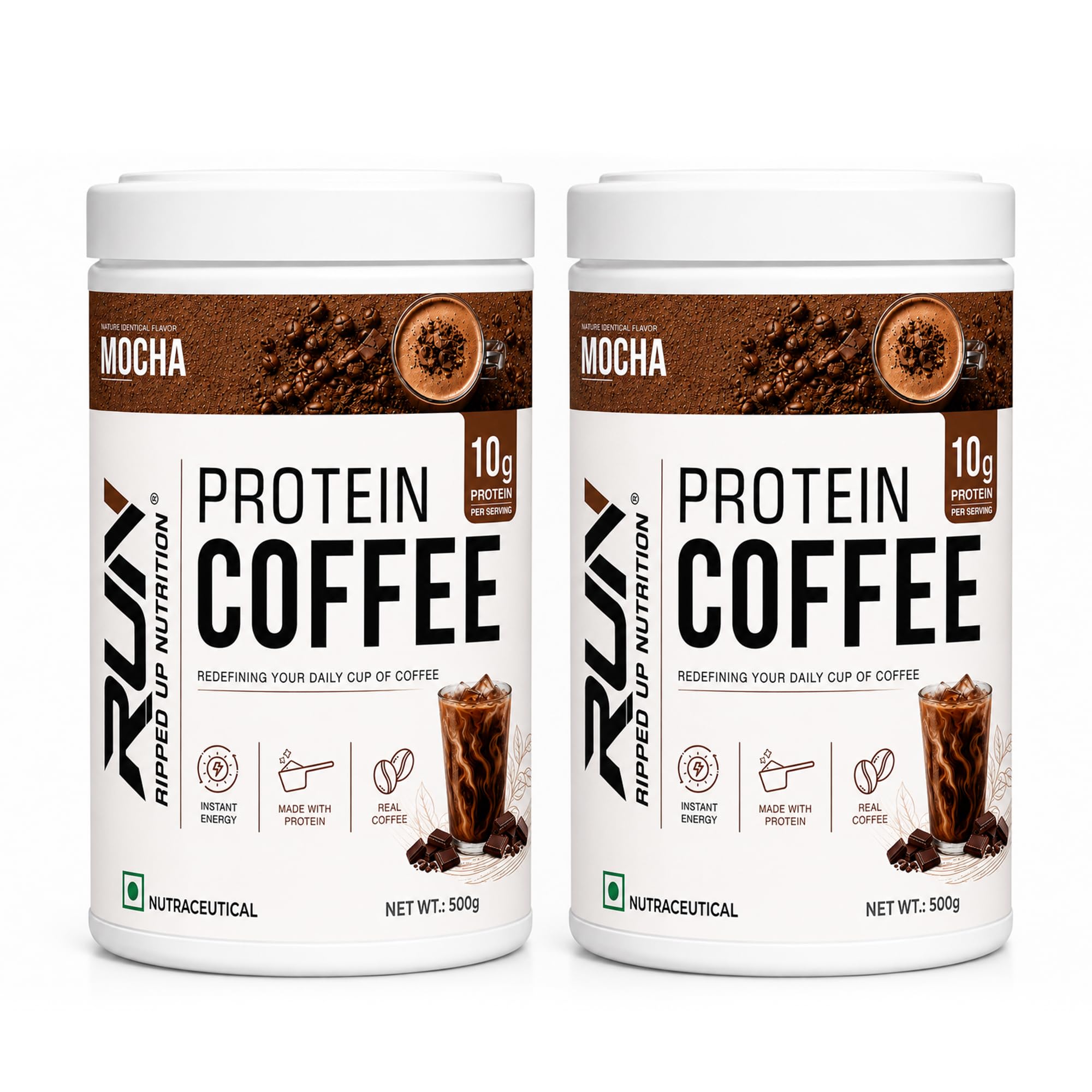 Ripped Up Nutrition Protein Coffee 500g | Over 10g Protein per Serving | Whey Protein Instant Drink | Low Fat & Low Carb | For Men & Women (Hazelnut) — Amazon image 16