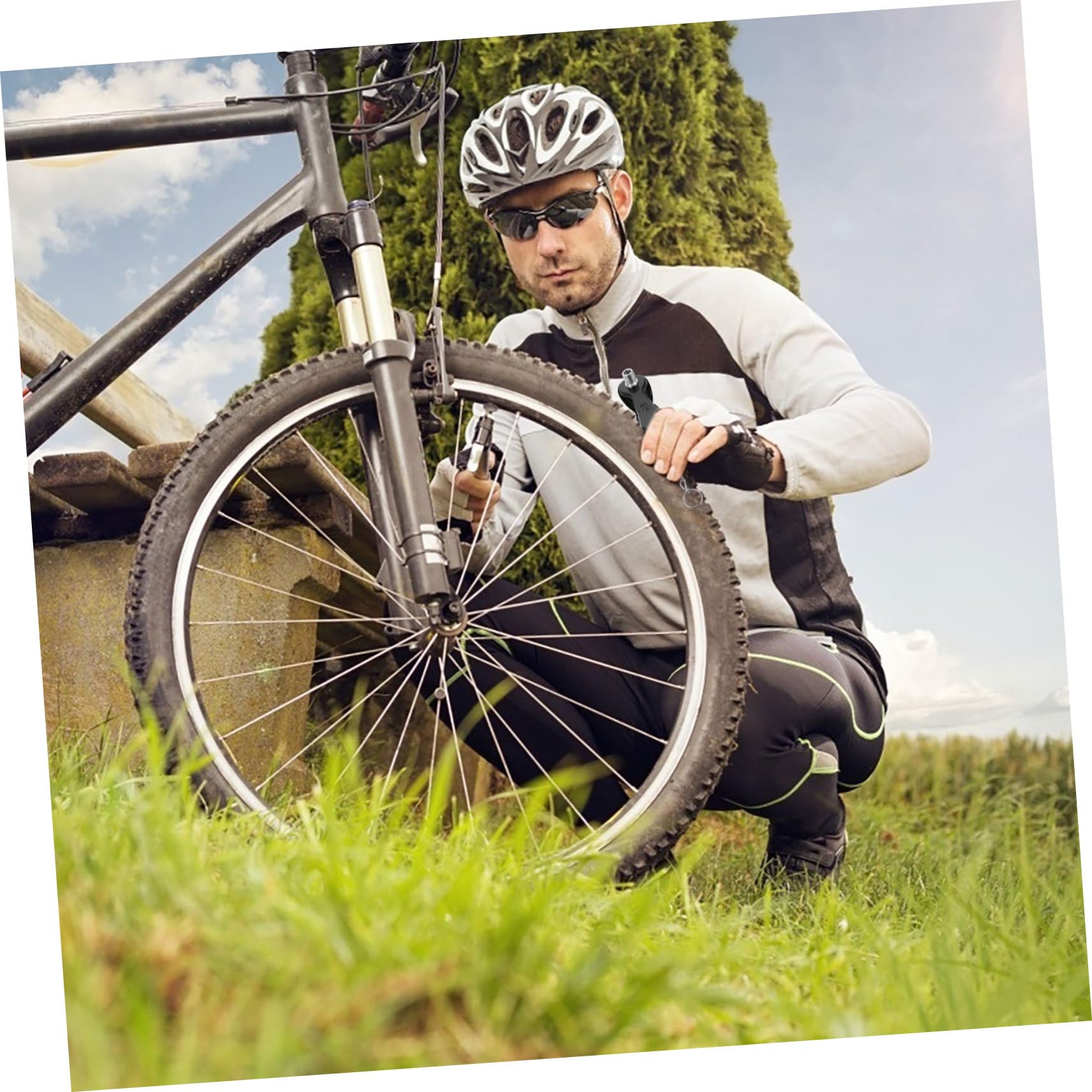 BESPORTBLE Inflator Chuck Valve Adapter Bike Tire Inflator Air Pump Needle Essential Bike Accessory