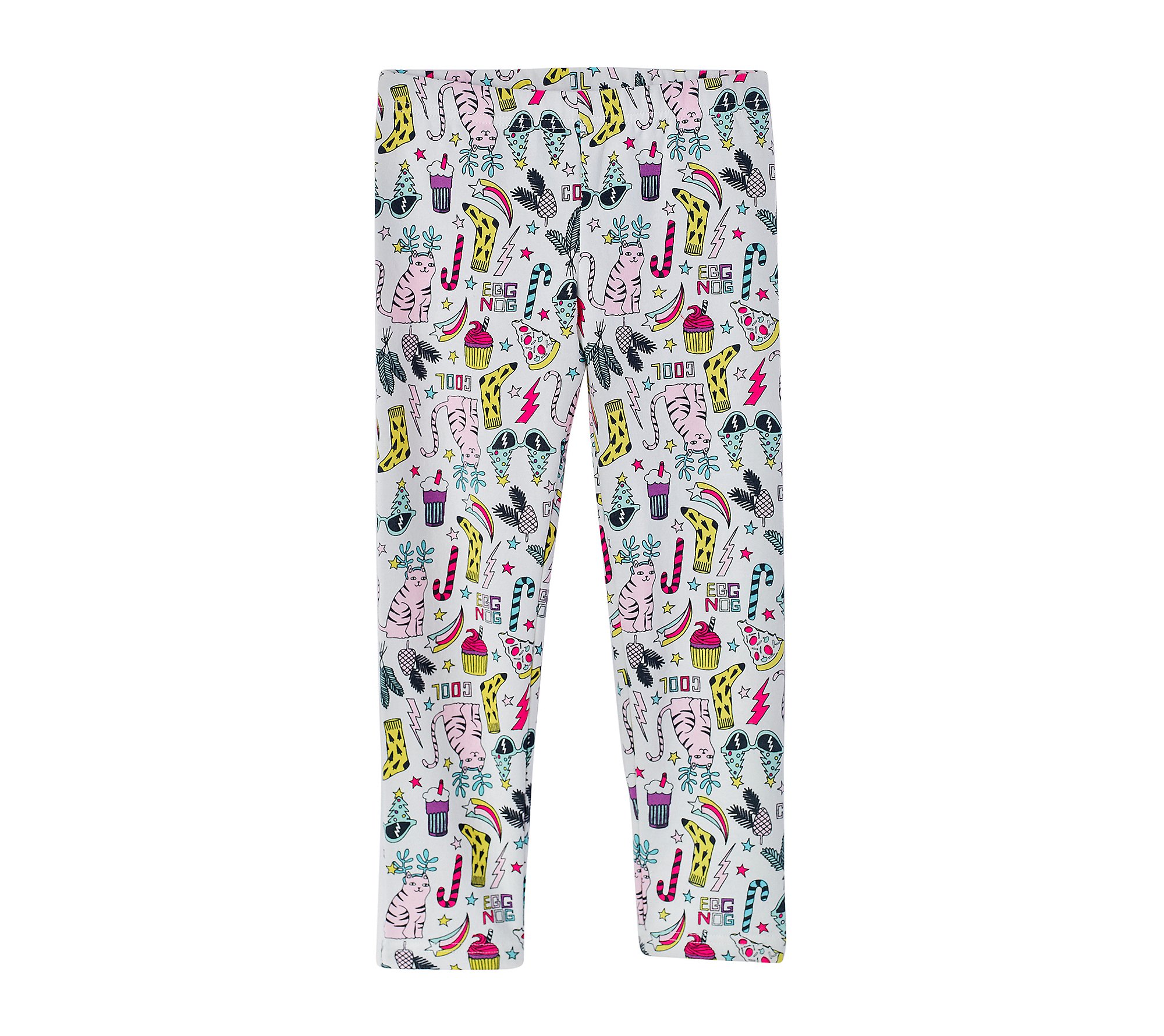 Carter's Leggings con diseño de gato arcoíris para niñas 4-8