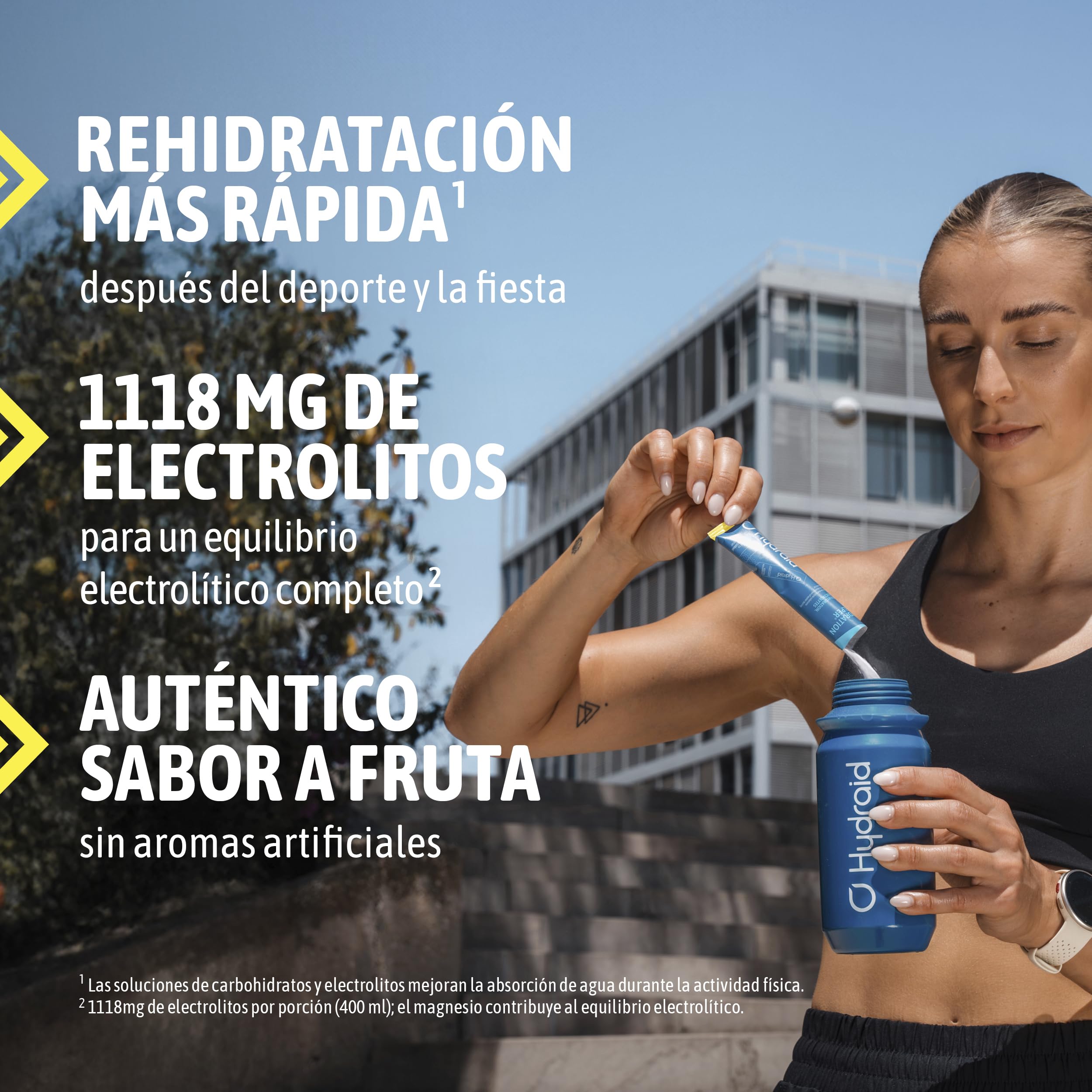 Electrolitos en polvo Hydraid® LIMÓN (1118 mg) – 25 sobres – bebida deportiva para hidratación rápida – calidad alemana