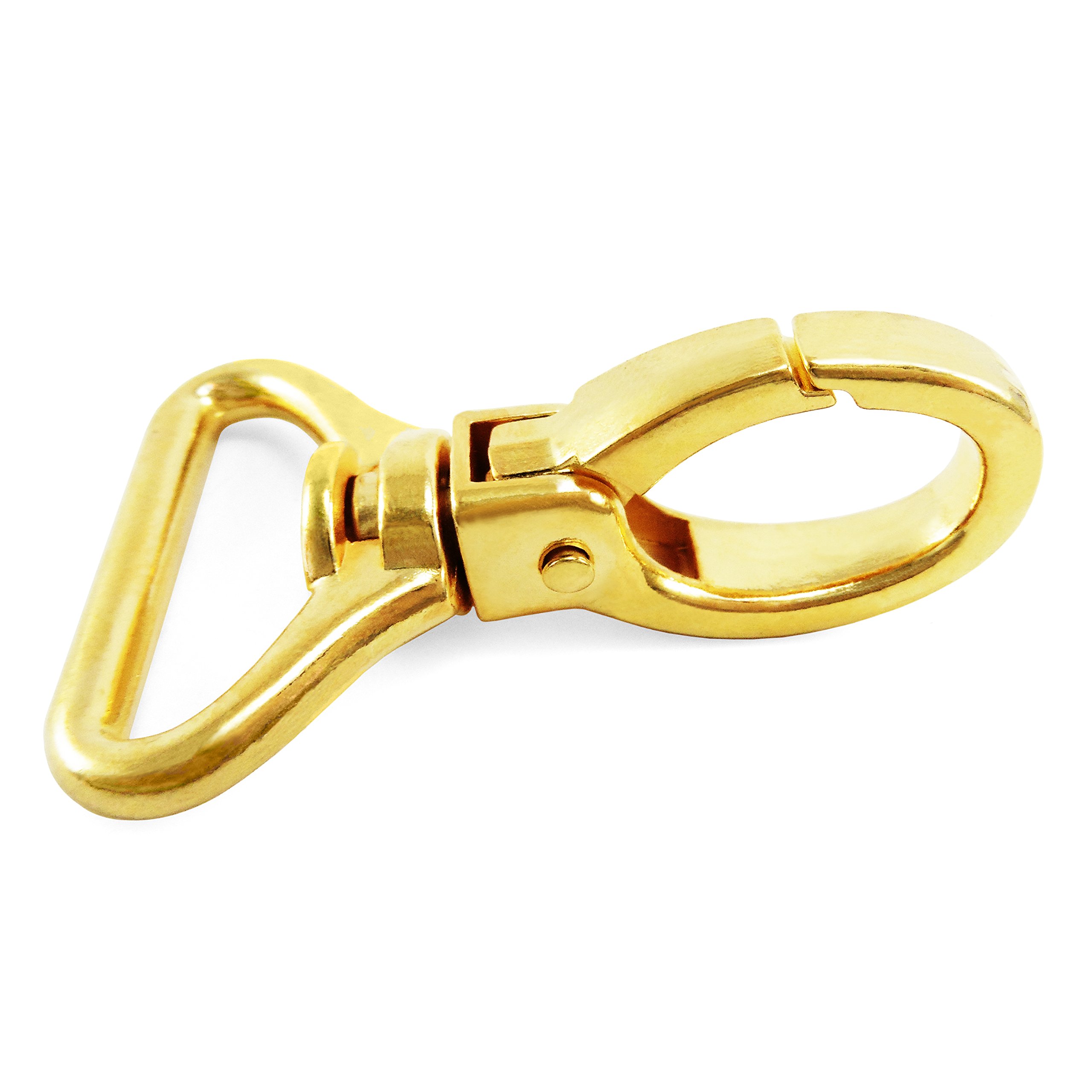 5 pcs - Green Grizzly - 25 mm - Bag Clasps Lobster Swivel Trigger Clips Snap Hook - Gold - B5M