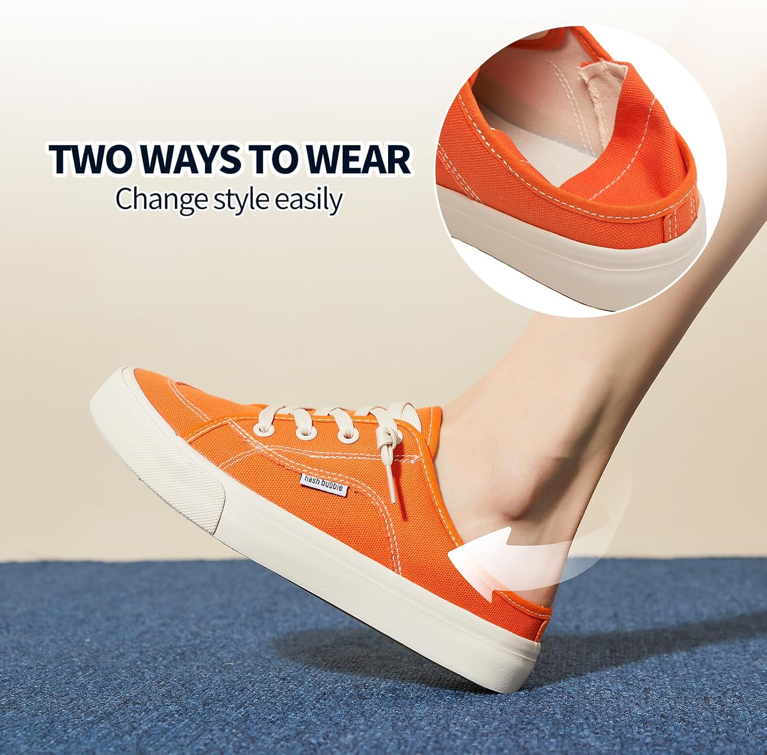 hash bubbie Women's Slip on Shoes Canvas Shoes Non Slip Fashion Sneakers for Women Low Top Loafers - Image 6