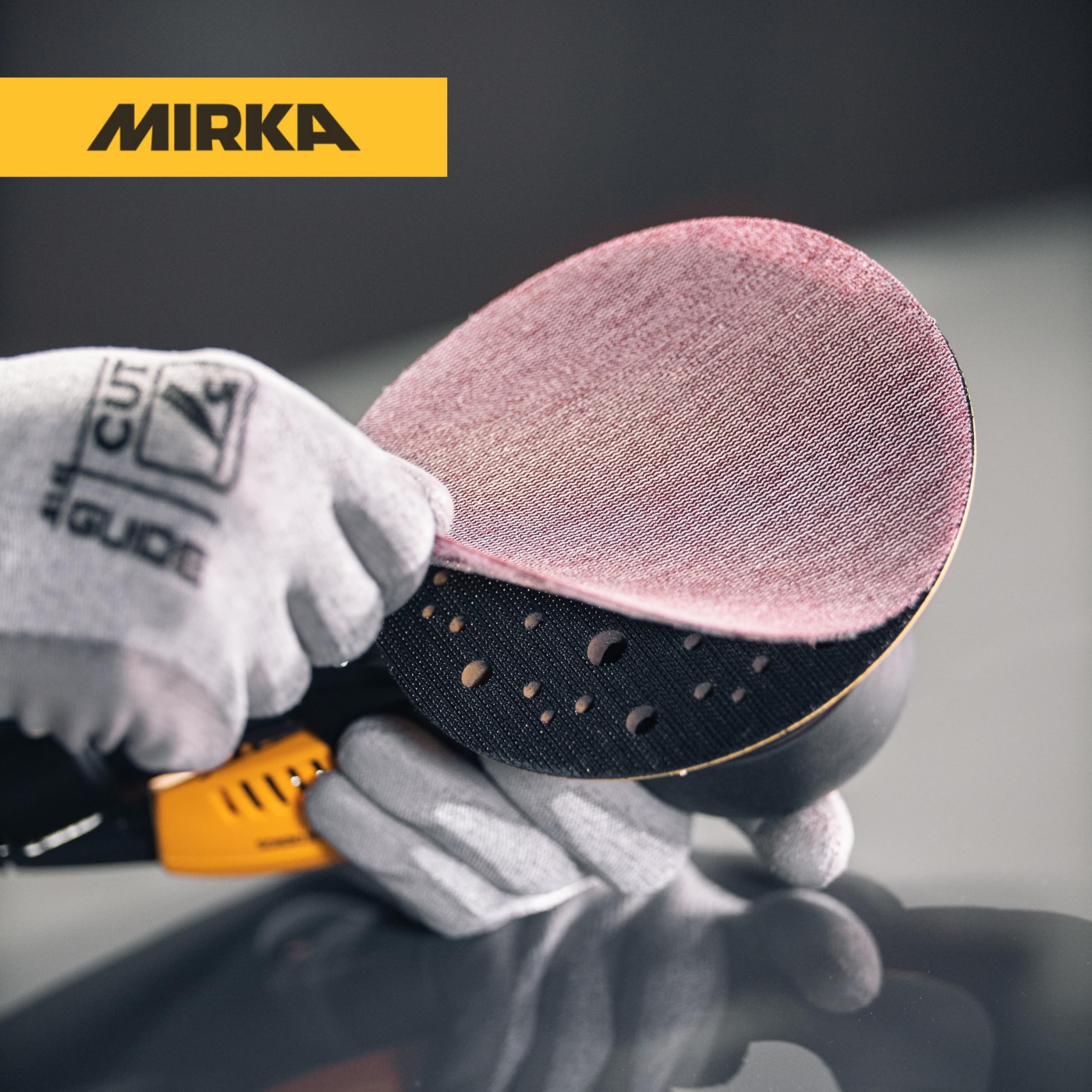 Mirka discos de lija Abranet Ace Ø 125 mm grano P80 50 uds cierre adhesivo | Discos abrasivos semi-cerámicos para lijadoras rotorbitales 125mm ideales para superficies duras y madera