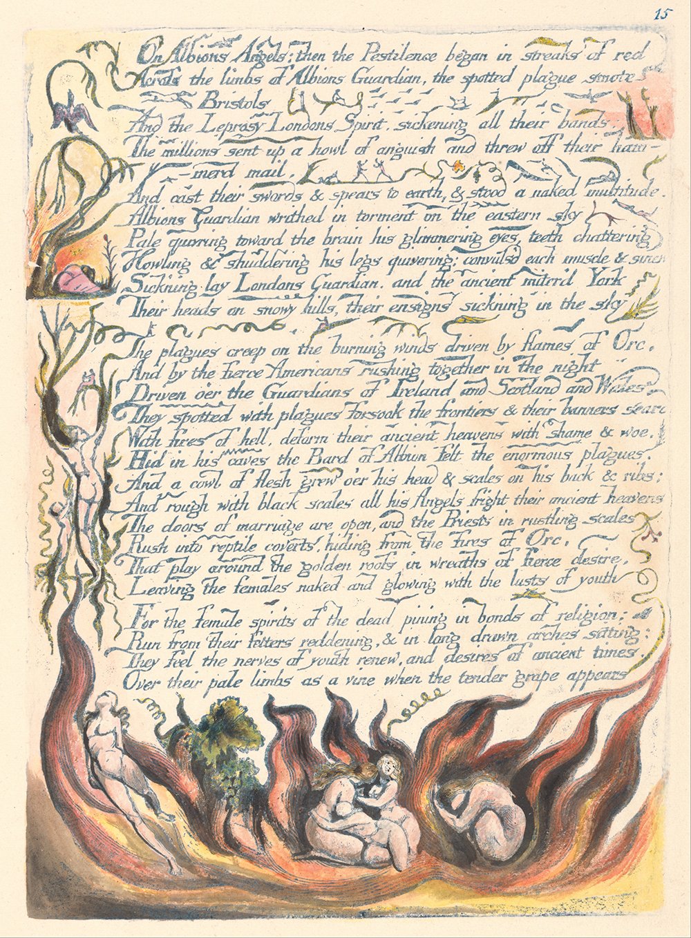 William Blake on Albions Angels Archival Matte Print poster art mural