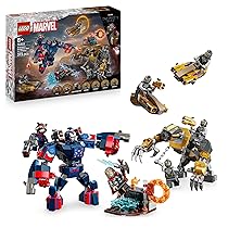 LEGO ǀ Marvel Avengers: Endgame Thor Contro Chitauri – Giocattolo con Mech, Figura di Gorilla e 7 Minifigure tra cui Thor, Rocket e Iron Patriot – Regalo da Supereroi per Bambini da 8 Anni – 76322