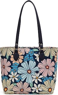 Tote bags for women, tote purse, nylon tote bag, with zipper and pockets, waterproof (Elegant)