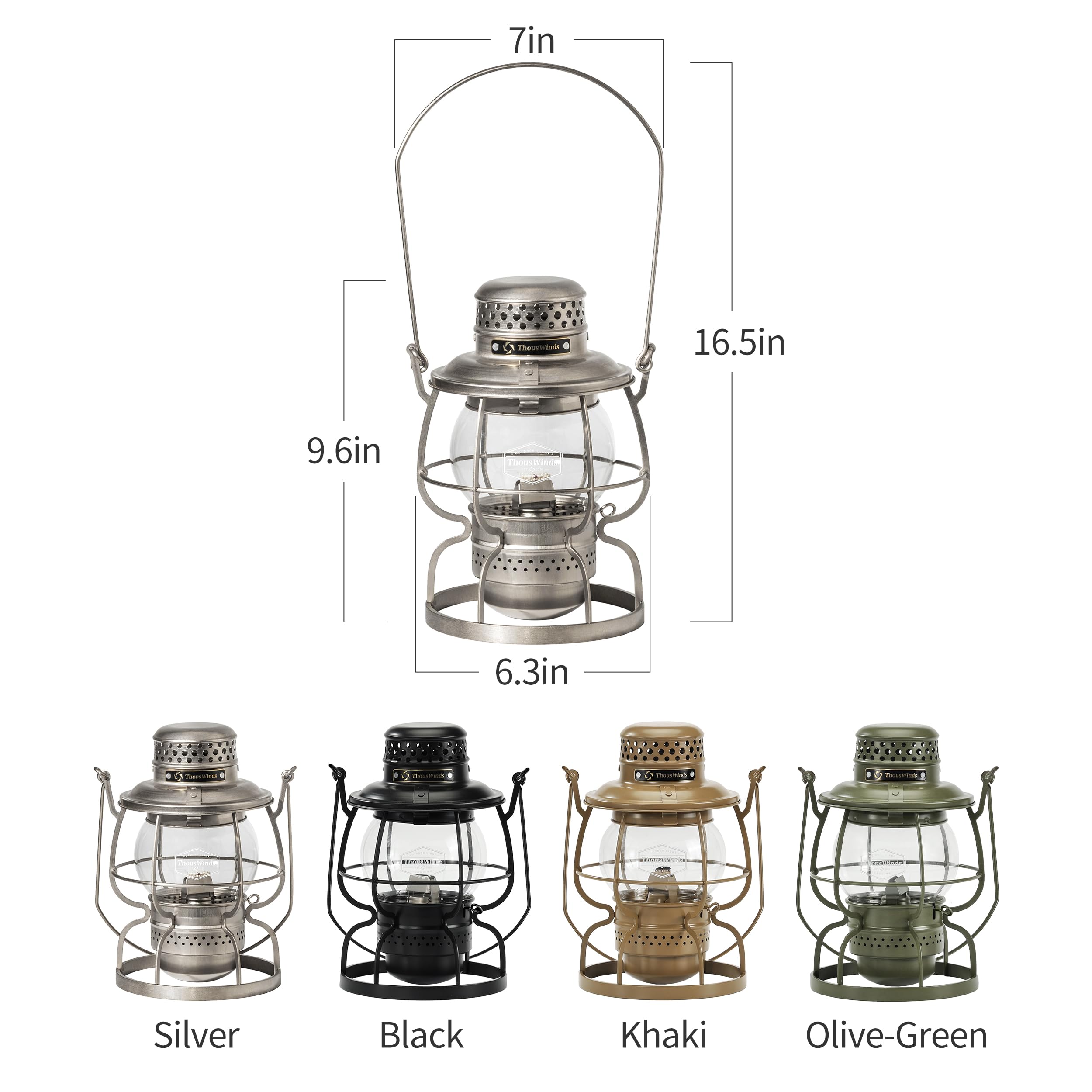 Amazon.com: Thous Winds Outdoor Kerosene Fuel Lantern, Oil Burning