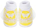Neska Moda Baby Boys & Baby Girls Butterfly Frill Slip On Cotton Booties For 0 to 6 Months (Yellow) -BT1112 gallery image