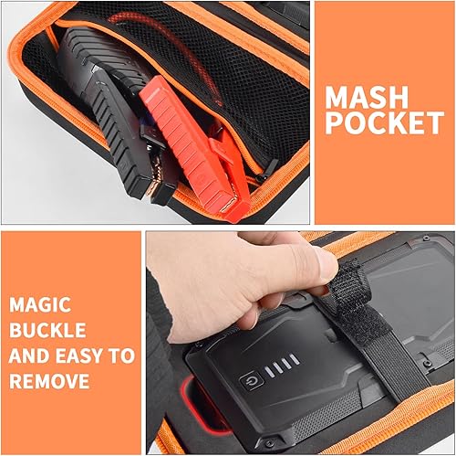 Miniatura 5 de Grapsa Funda protectora compatible con AstroAI S8 Car Jump Starter, cargador de batería portátil de coche de 1500 A. Soporte de transporte de