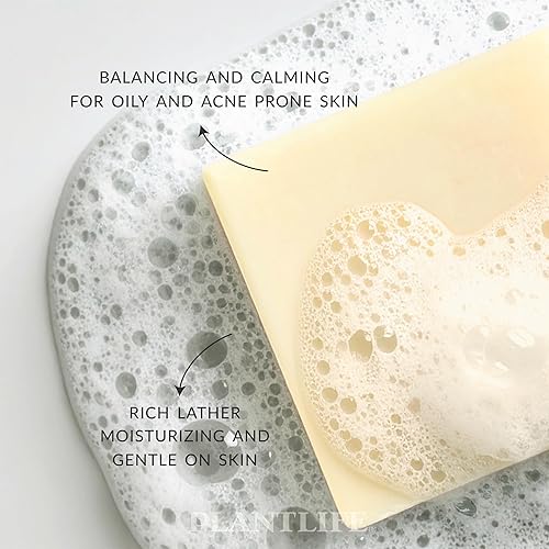 Miniatura 3 de Plantlife Jabón en barra de madera de cedro, jabón hidratante y calmante para tu piel, hecho a mano con ingredientes a base de plantas, hecho en