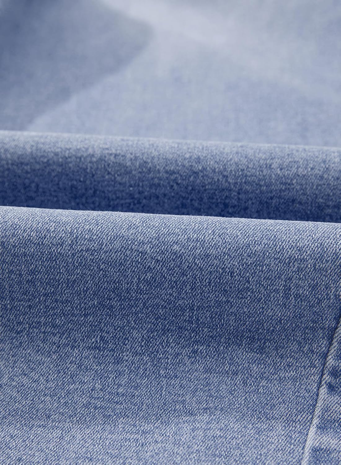 Sidefeel Women's Capri Jeans High Waisted Wide Leg Stretchy Raw Hem Side Seam Zimbaplatinum Denim Pants - Image 9