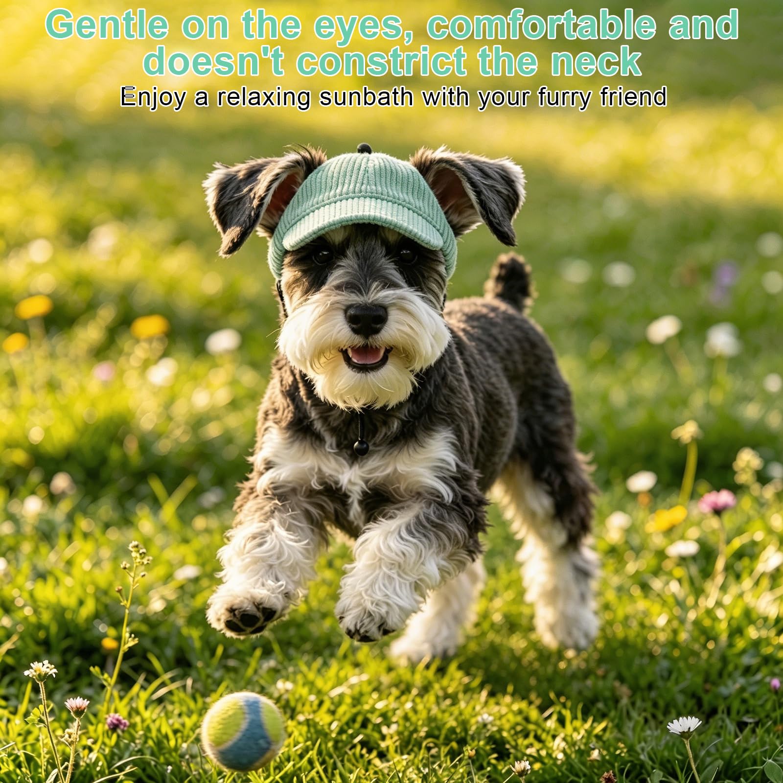 Hunde Cappy mit Ohrlöchern, Hundemütze & Hundecappi für Kleine Hunde und Katzen, Hunde Kappe Sonnenschutz, Sonnenhut Hund Klein mit Verstellbarem Kinnriemen, Dog Hat für Sommer Outdoor