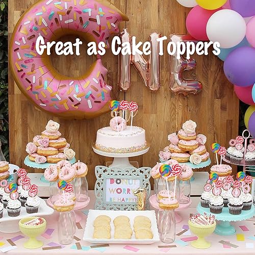 Miniatura 7 de LIDATREE Paleta de remolino de 1.5 pulgadas, paletas de arco iris envueltas individualmente a granel, caramelos para niños para cumpleaños, sabor