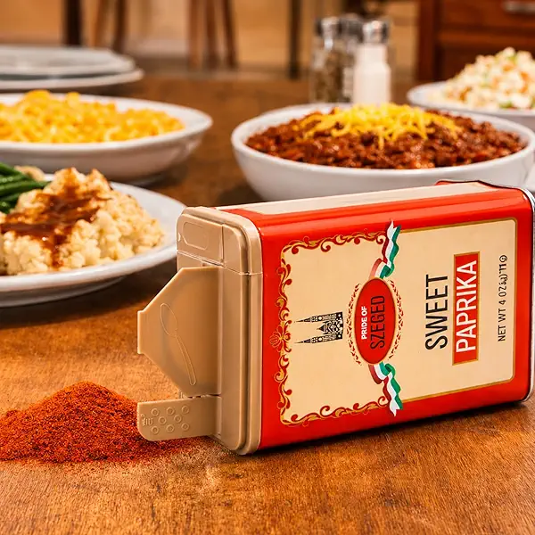 Pride of Szeged Sweet Paprika Powder, Seasoning, Spice, Deep Red, 4 oz. Tin, 1-Count 8