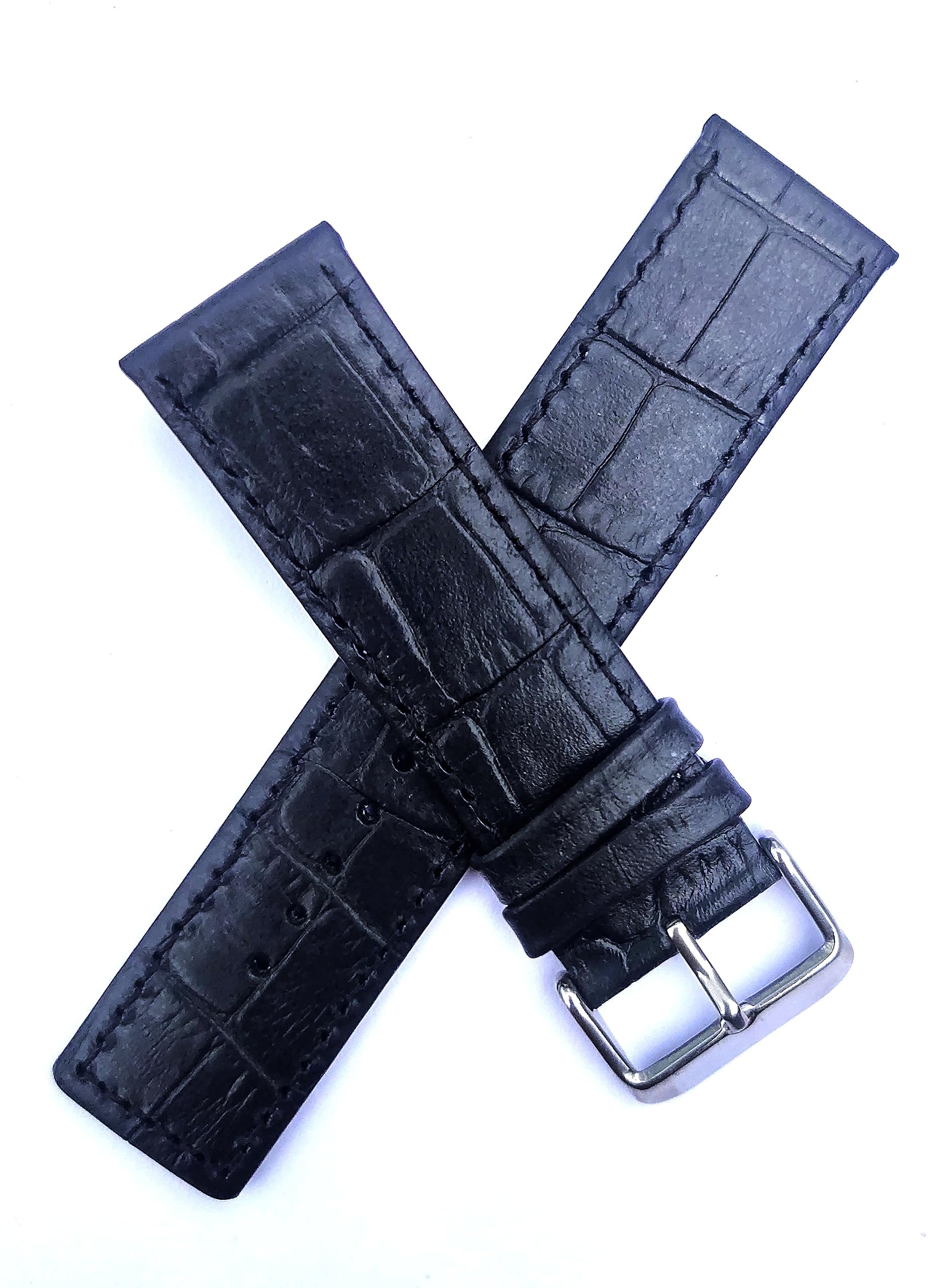 Hide & sheep 22mm Faux Leather Square Quick Release Replacement Watch Straps/Band | Black (B0CF9VCF5R) Amazon Price History, Amazon Price Tracker