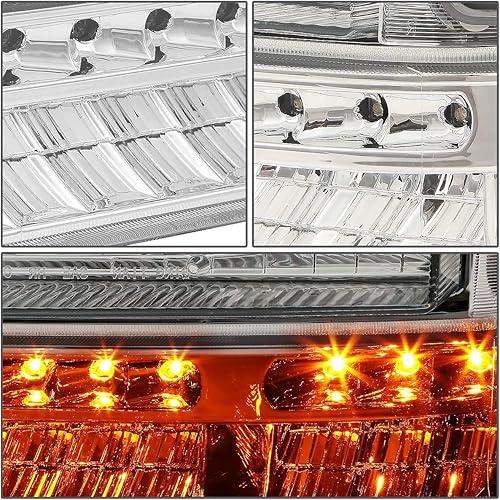 Miniatura 2 de DNA MOTORING HL-HPL-FSUP99-CH-AM Conjunto de faros delanteros, lado del conductor y del pasajero